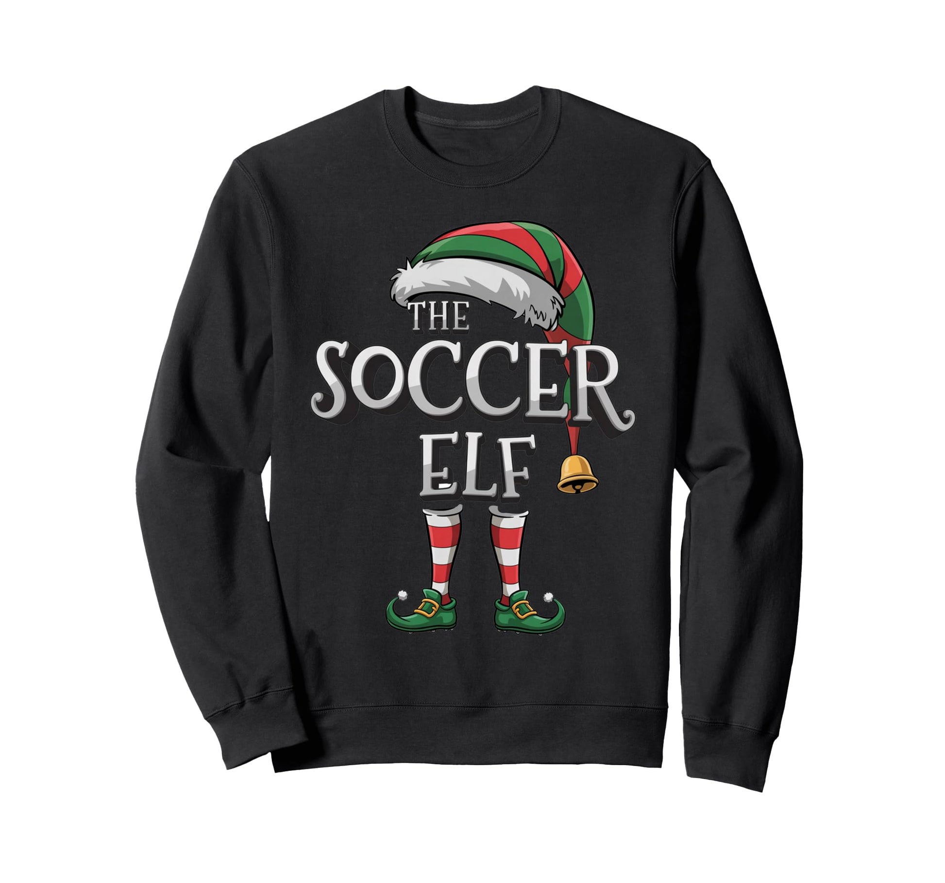 Soccer Elf Matching Family Soccer Elf Sweatshirt - Graphic Print Men Women - T-Shirt, Sweatshirt, Hoodie