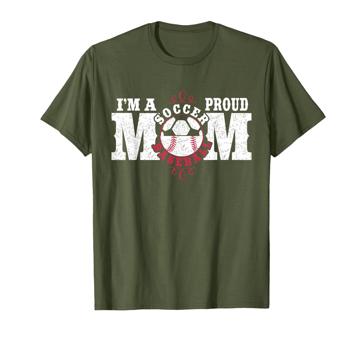 Im Proud Soccer Baseball Mom Combined T-Shirt - Streetwear Style Unisex - T-Shirt, Sweatshirt, Hoodie