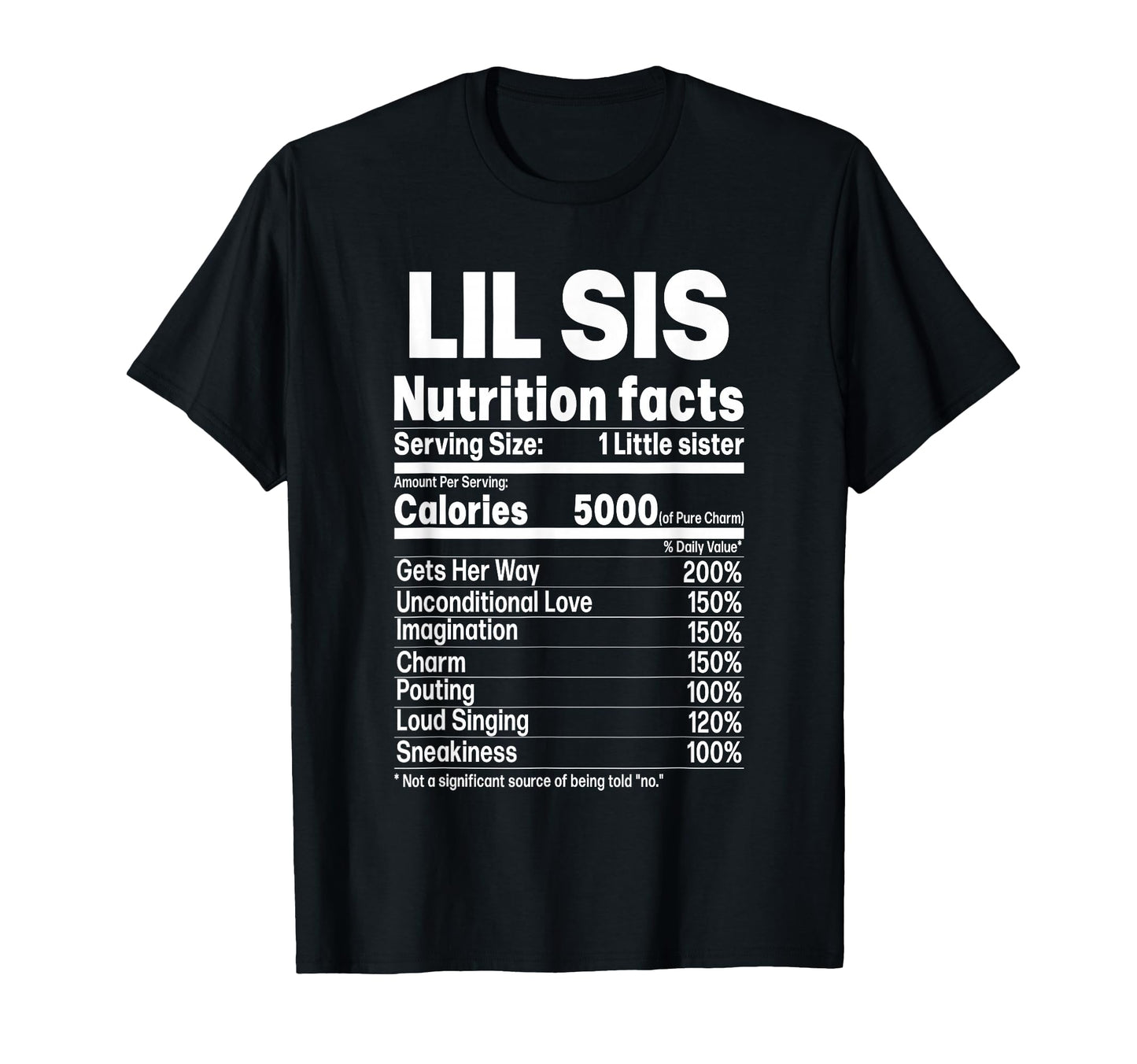 Little Sister Funny Sibling Lil Sis T-Shirt - Unique Graphic Men Women - T-Shirt, Sweatshirt, Hoodie