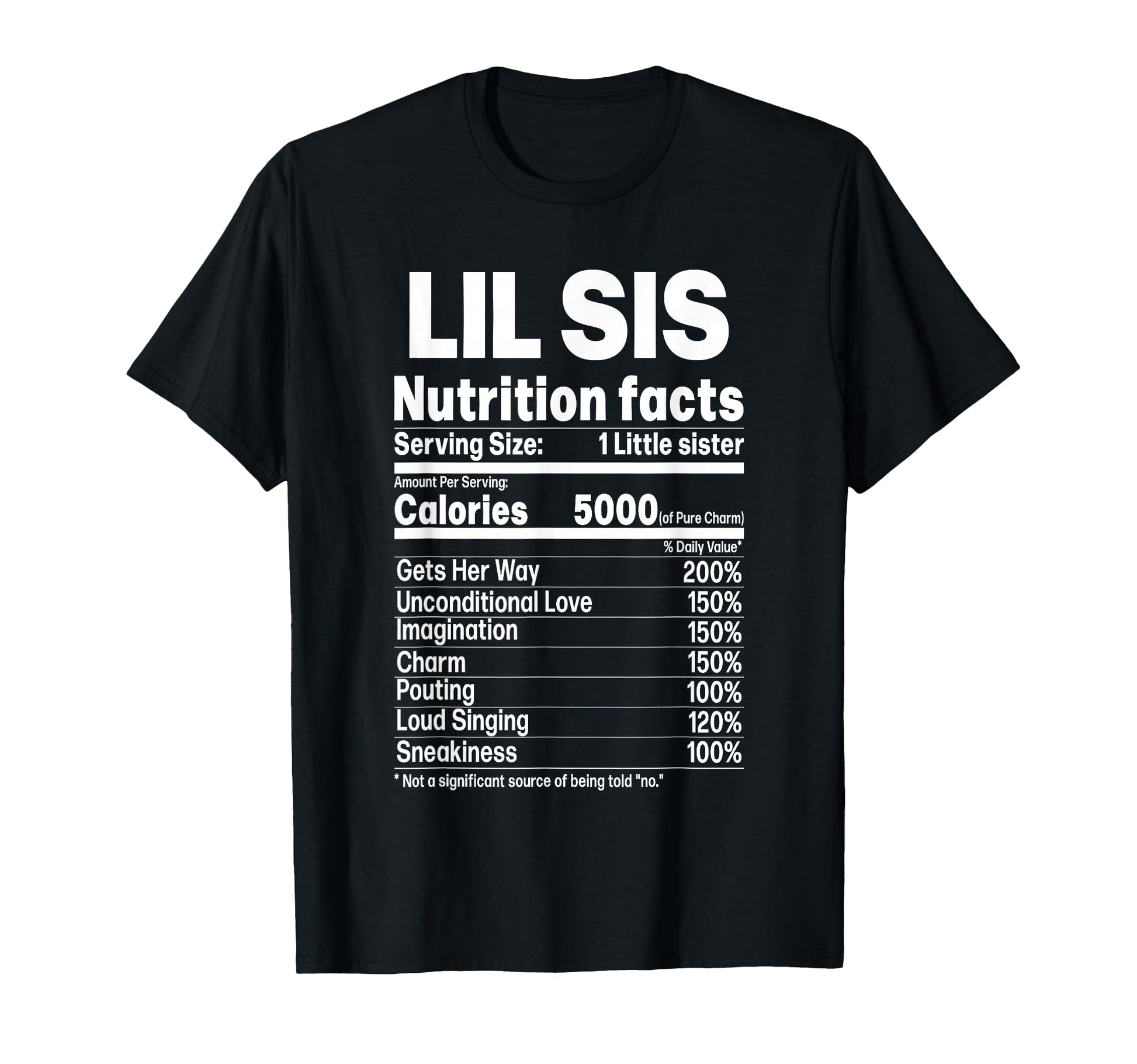 Little Sister Funny Sibling Lil Sis T-Shirt - Unique Graphic Men Women - T-Shirt, Sweatshirt, Hoodie