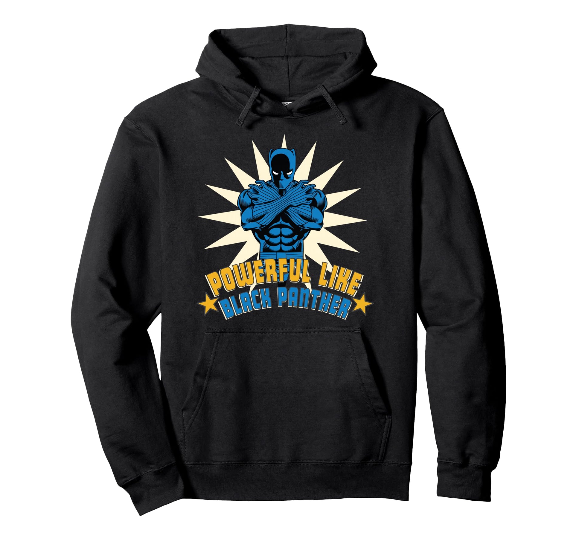 Marvel Powerful Like Black Panther Hoodie - Aesthetic Graphic for Adults - T-Shirt, Sweatshirt, Hoodie