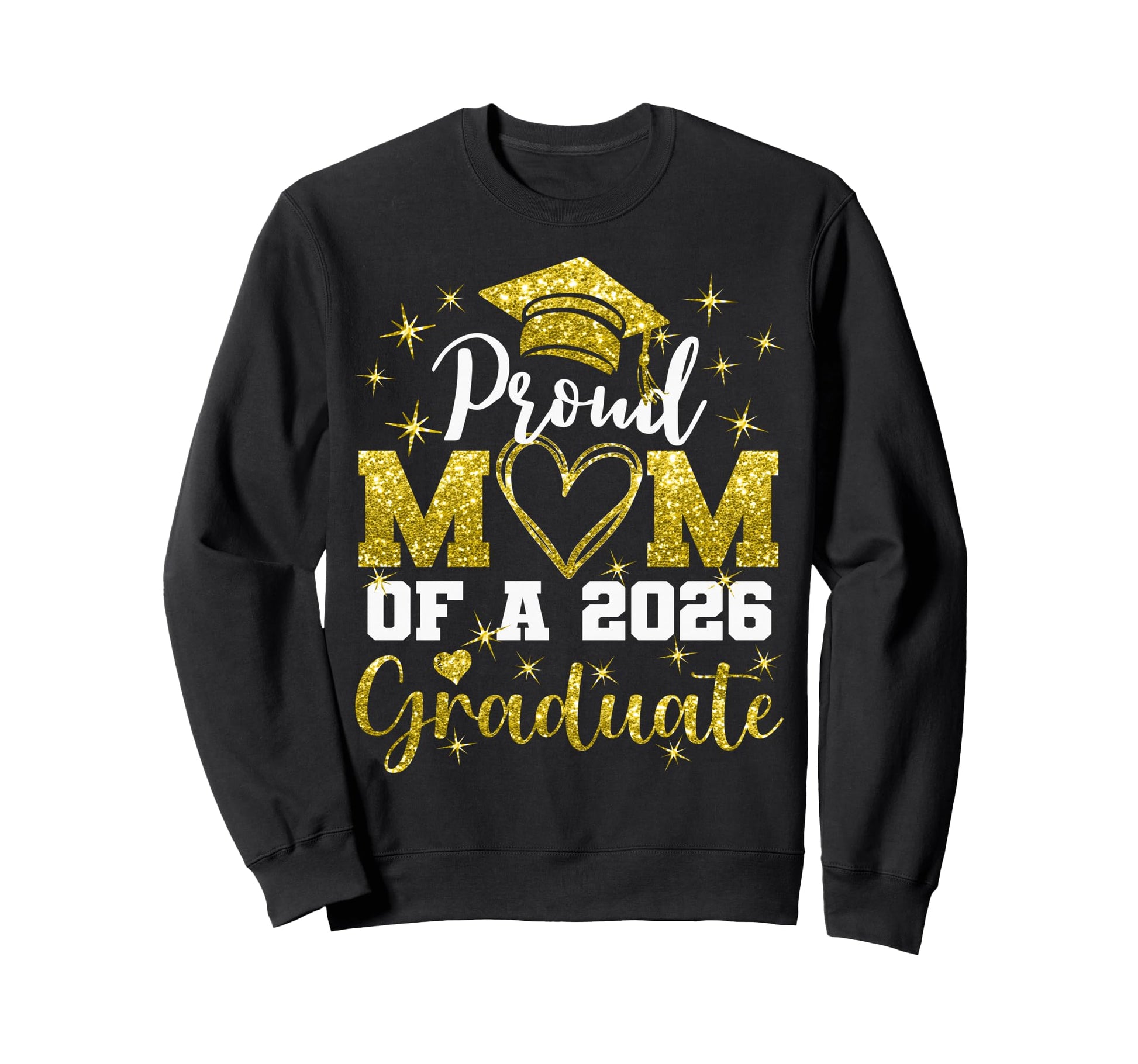 Super Proud Mom 2026 Graduate Sweatshirt - Trendy Graphic for Adults - T-Shirt, Sweatshirt, Hoodie