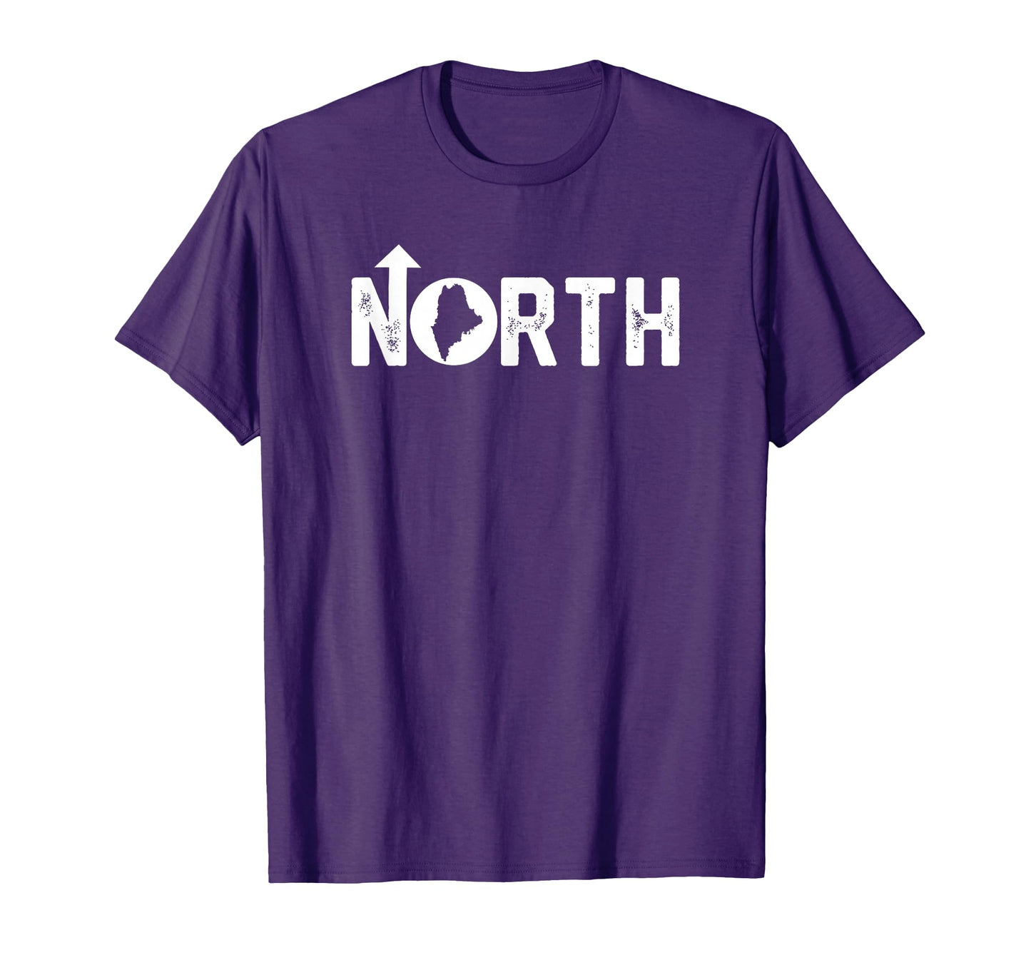 Up North Maine State Map T-Shirt - Minimalist Print for Adults - T-Shirt, Sweatshirt, Hoodie