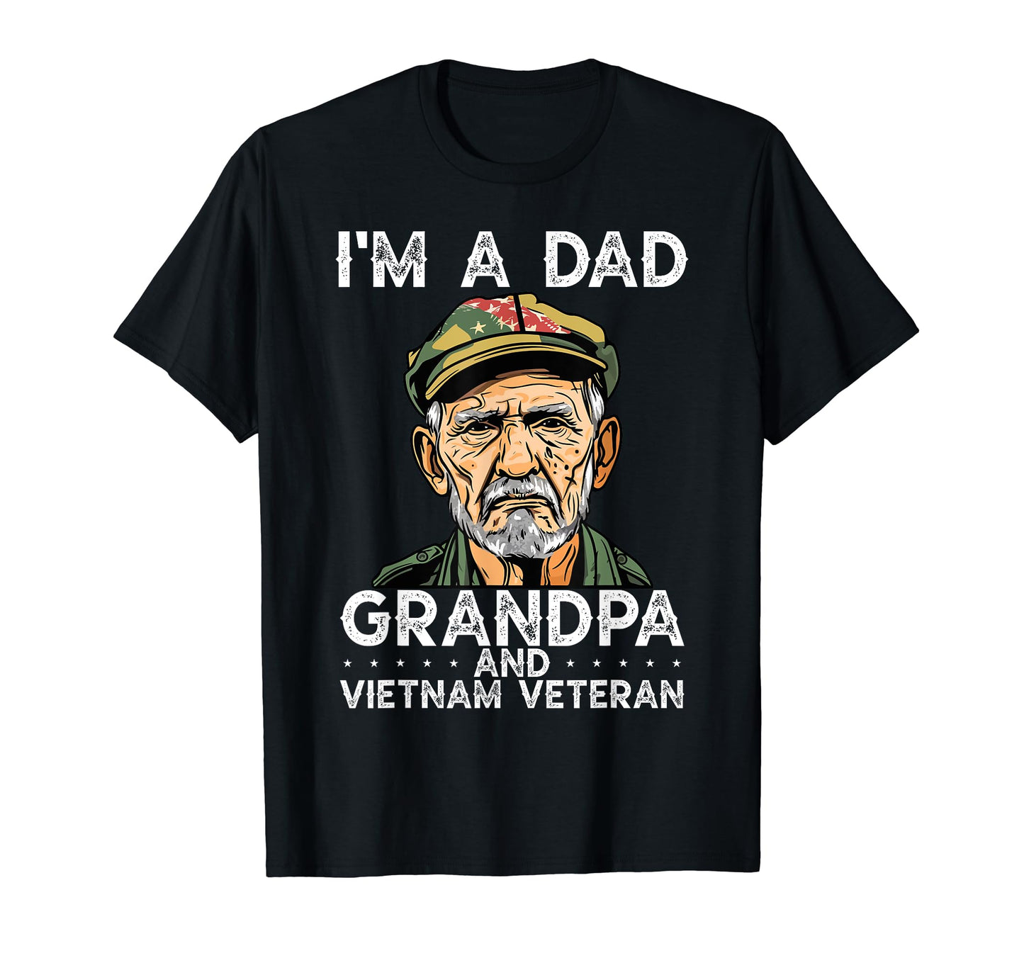 Fathers Day Vietnam Veteran Dad T-Shirt - Custom Art Print Men Women - T-Shirt, Sweatshirt, Hoodie