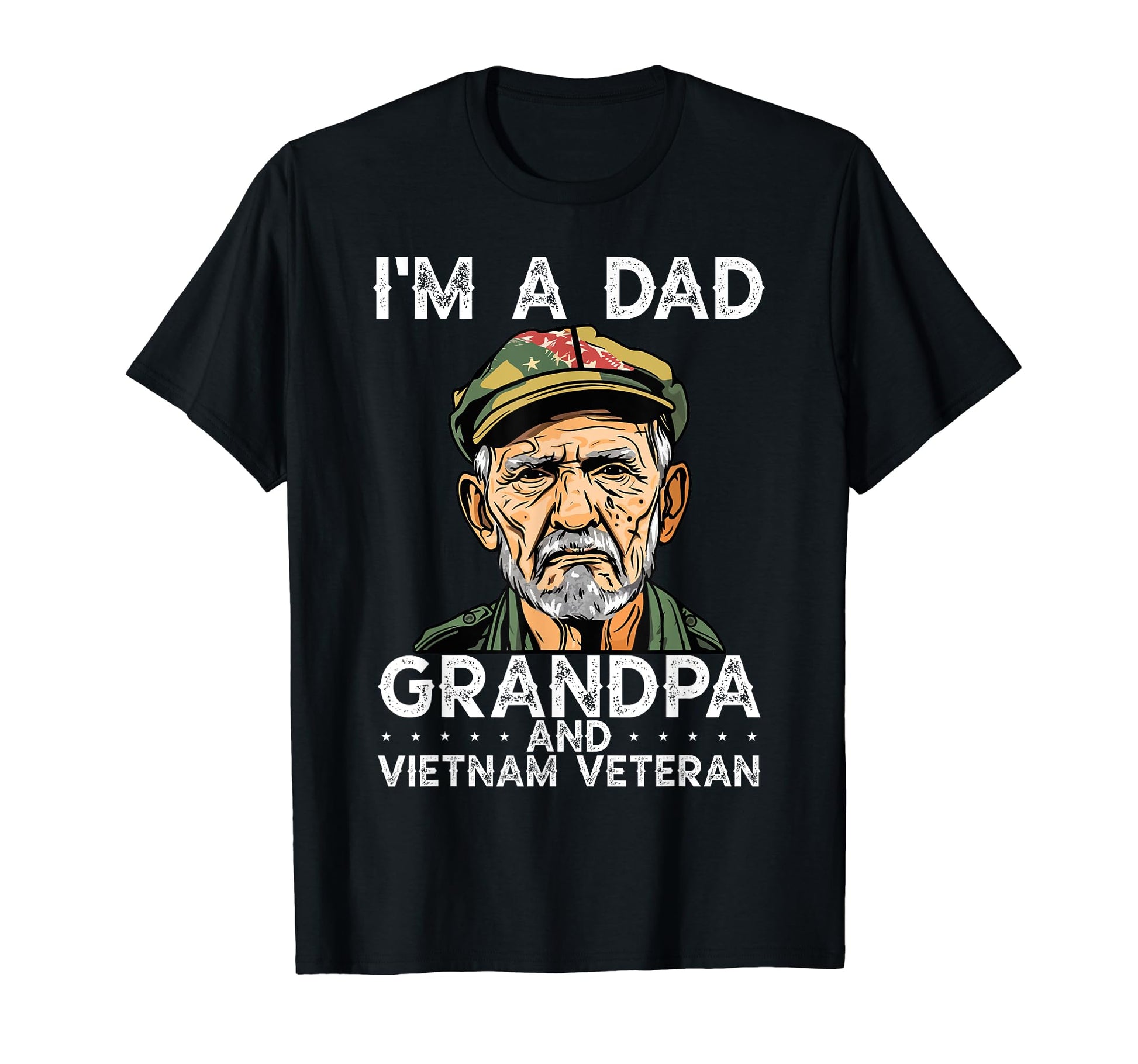 Fathers Day Vietnam Veteran Dad T-Shirt - Custom Art Print Men Women - T-Shirt, Sweatshirt, Hoodie