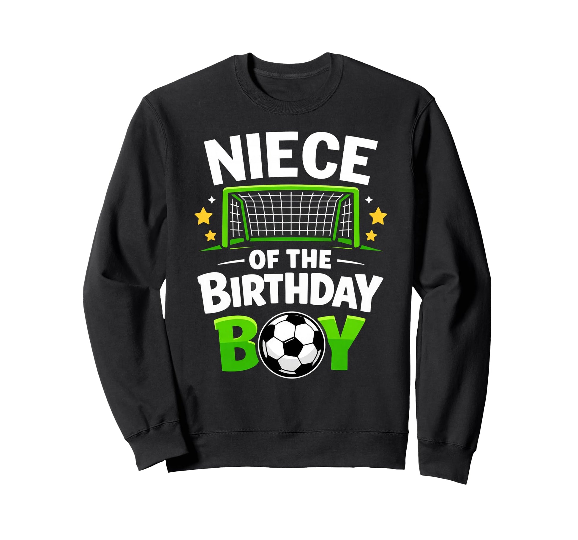 Niece Birthday Soccer Ball Sweatshirt - Custom Art Print for Adults - T-Shirt, Sweatshirt, Hoodie