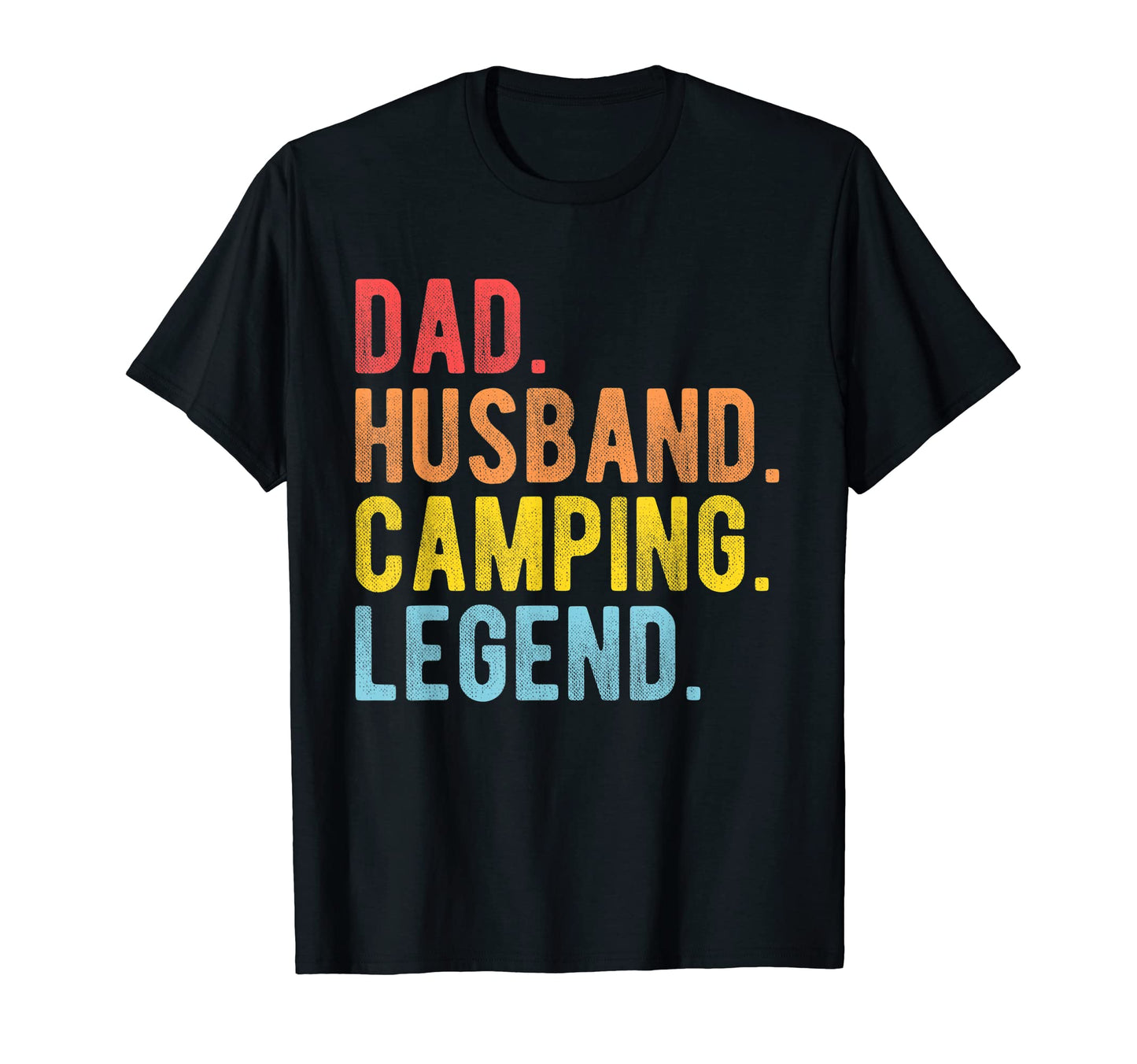 Mens Dad Husband Camping Legend T-Shirt - Custom Art Print Men Women - T-Shirt, Sweatshirt, Hoodie