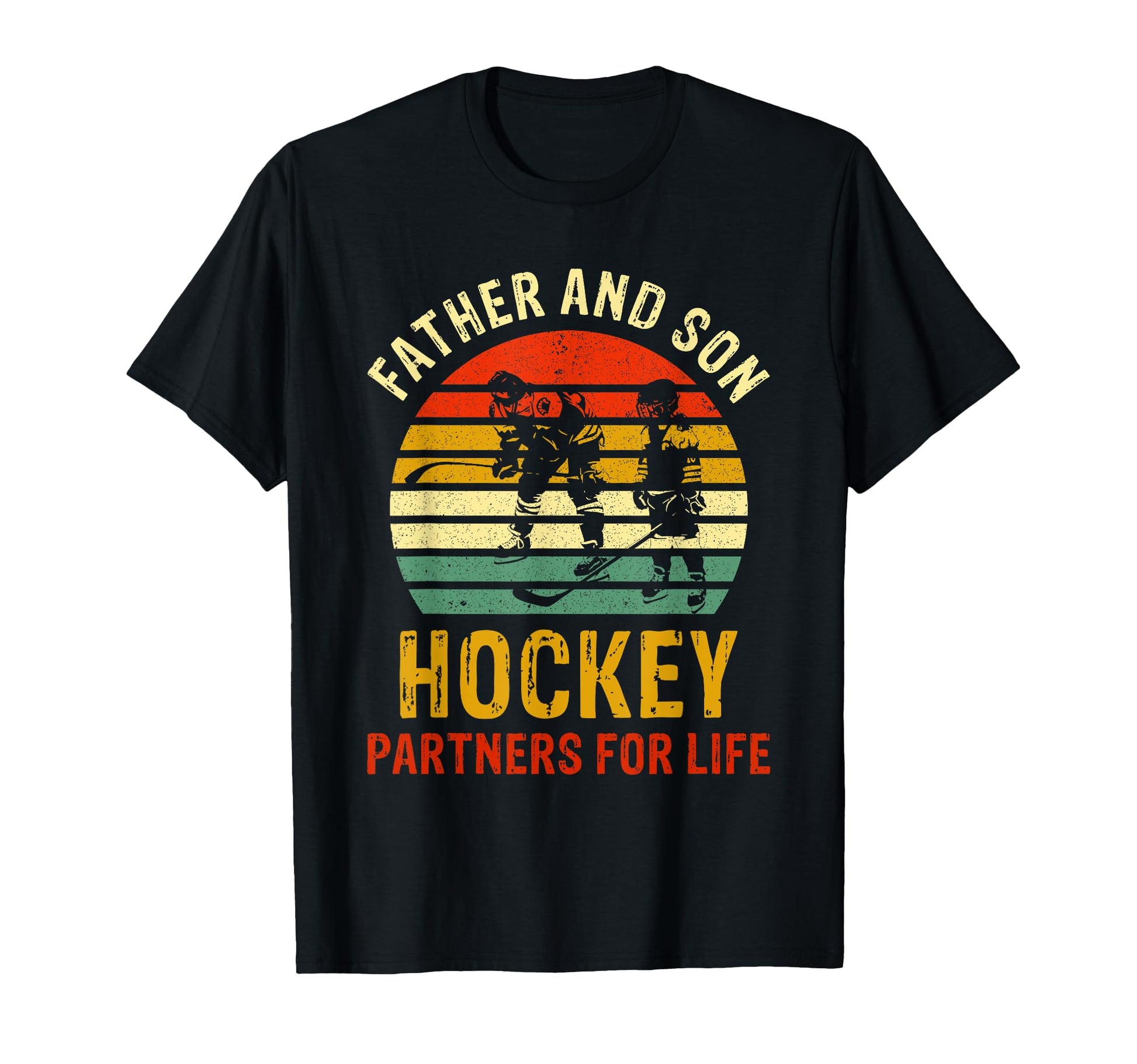 Dad And Son Hockey Partners Life Fathers T-Shirt - Streetwear Style Unisex - T-Shirt, Sweatshirt, Hoodie