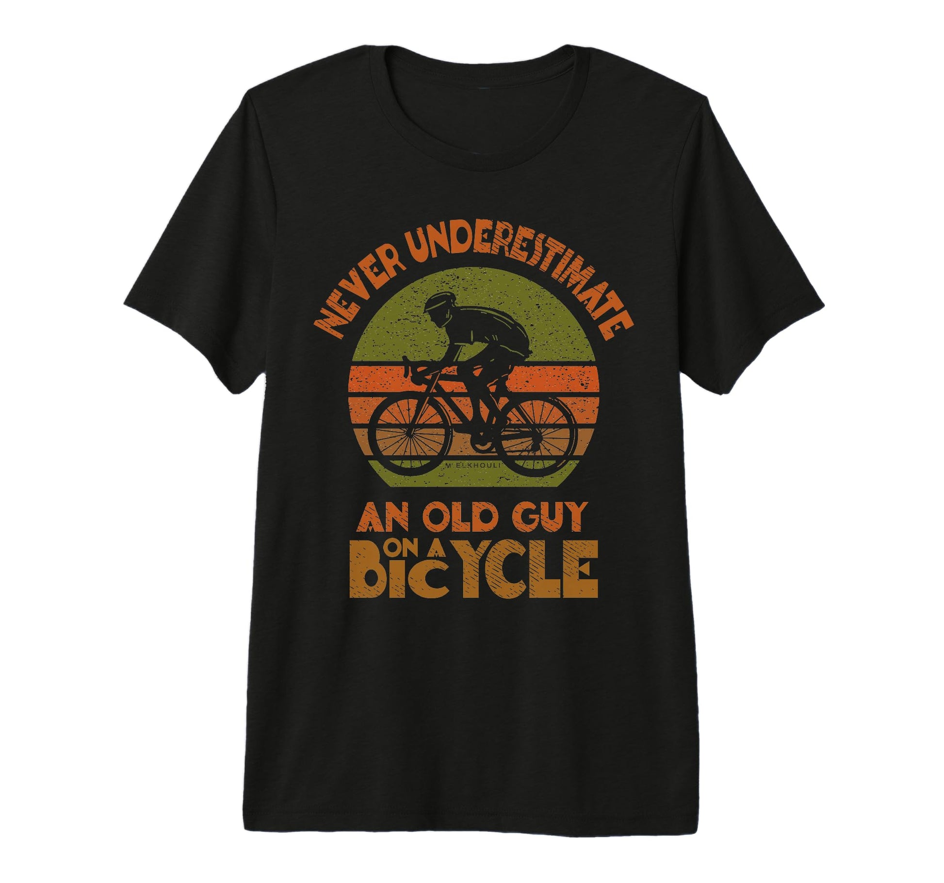 Mens Cycling Grandpa Old Guy Bicycle T-Shirt - Unique Graphic Men Women - T-Shirt, Sweatshirt, Hoodie