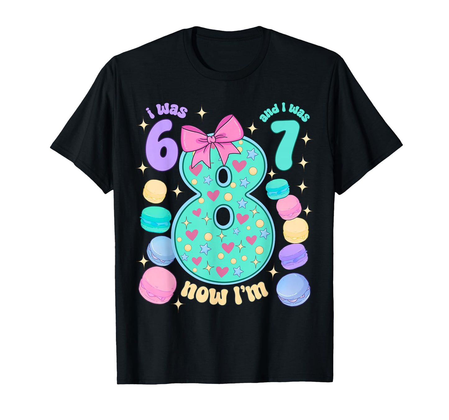 I Was 6 I Was 7 Now Im 8Th Birthday T-Shirt - Custom Art Print Men Women - T-Shirt, Sweatshirt, Hoodie
