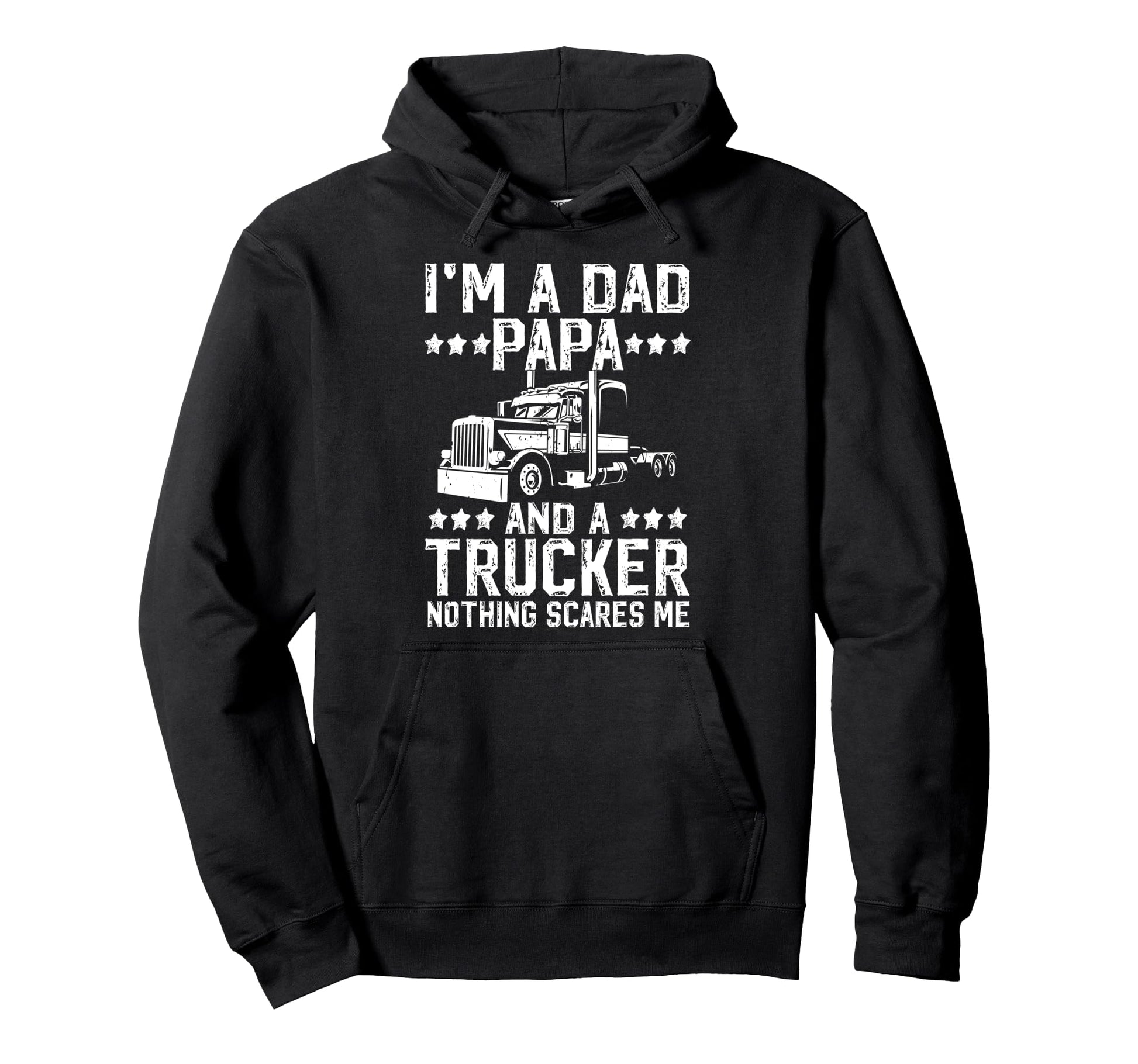Im Dad Papa And Trucker Papa Truck Hoodie - Trendy Graphic for Adults - T-Shirt, Sweatshirt, Hoodie