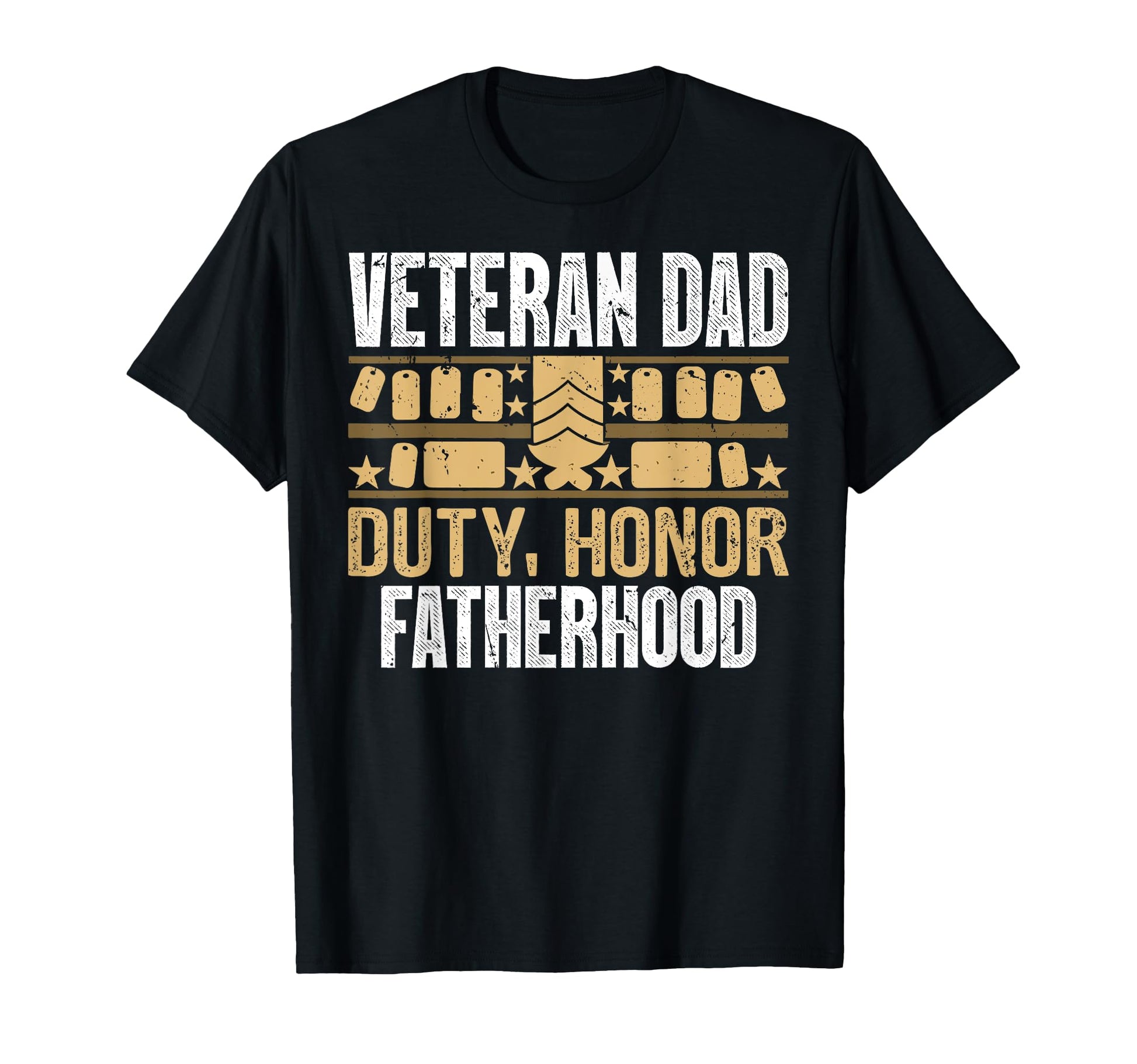 Duty Honor Fatherhood Veteran Dad T-Shirt - Graphic Print for Adults - T-Shirt, Sweatshirt, Hoodie