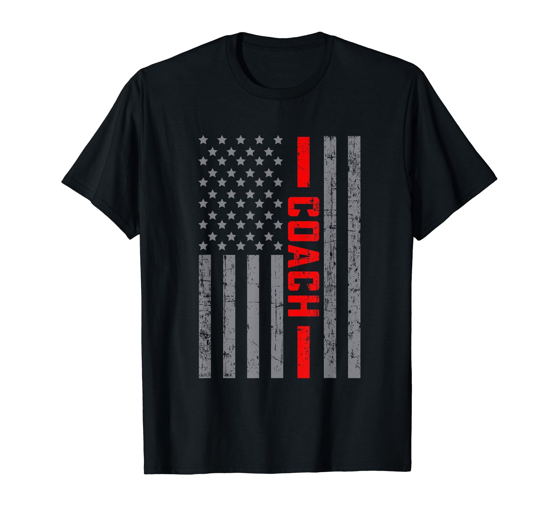 American Flag Coach Us Flag Dad T-Shirt - Minimalist Print for Adults - T-Shirt, Sweatshirt, Hoodie