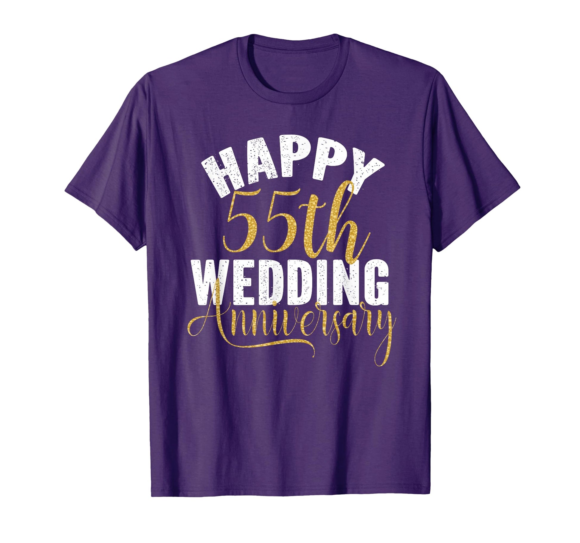 Happy 55Th Wedding Anniversary Matching T-Shirt - Minimalist Print Unisex - T-Shirt, Sweatshirt, Hoodie