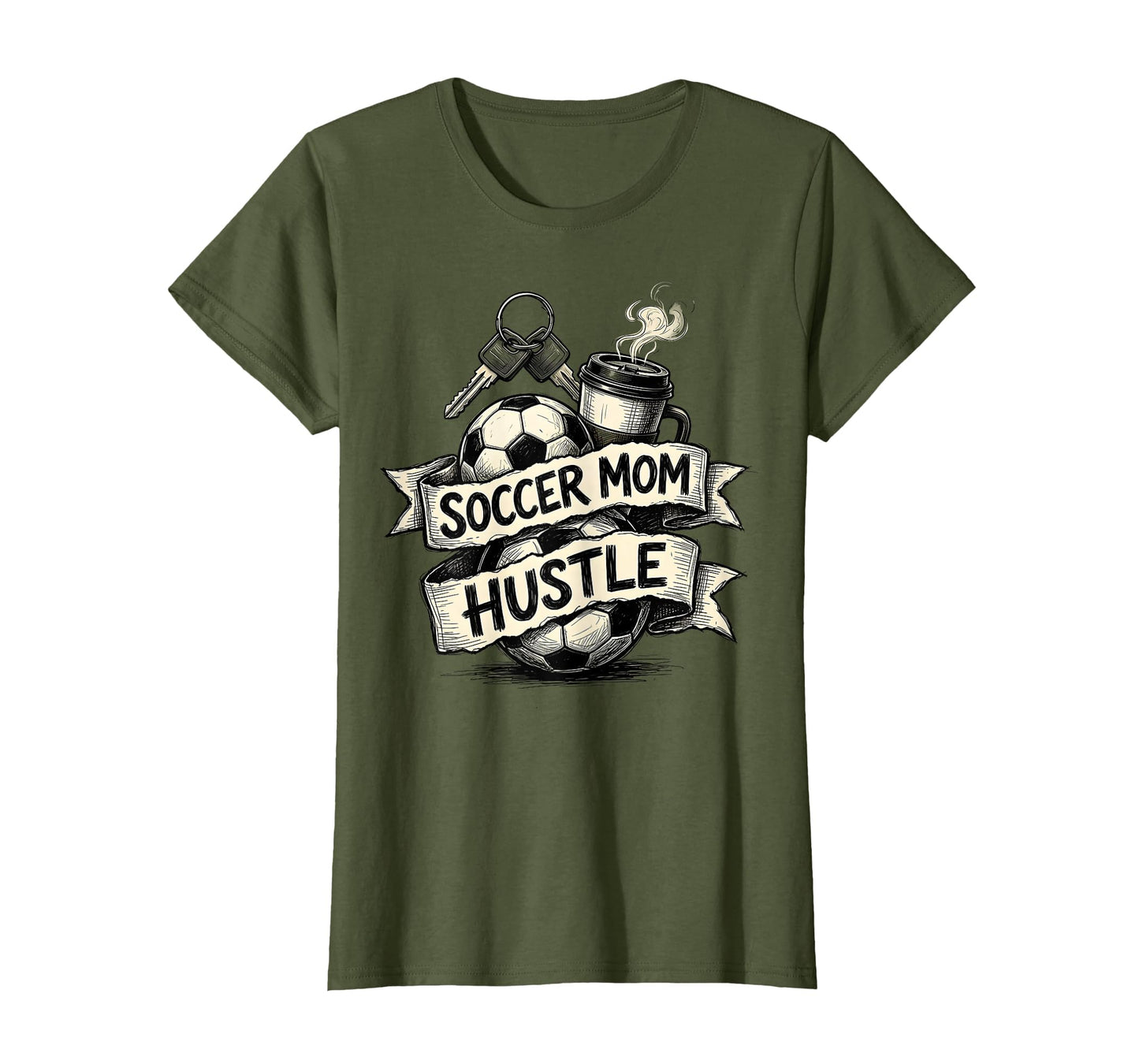 Soccer Mom Hustle T-Shirt - Unique Graphic Men Women - T-Shirt, Sweatshirt, Hoodie