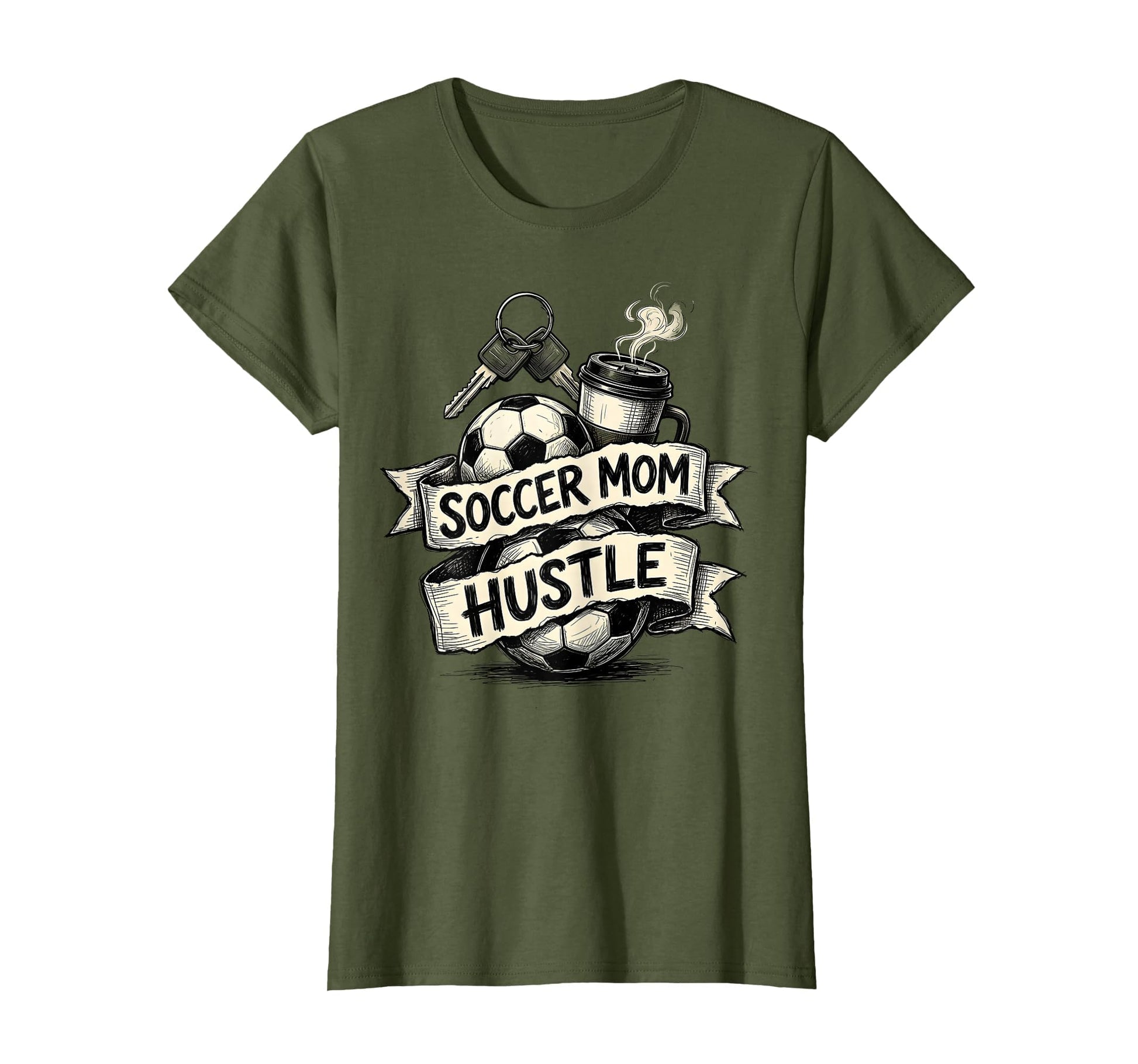 Soccer Mom Hustle T-Shirt - Unique Graphic Men Women - T-Shirt, Sweatshirt, Hoodie