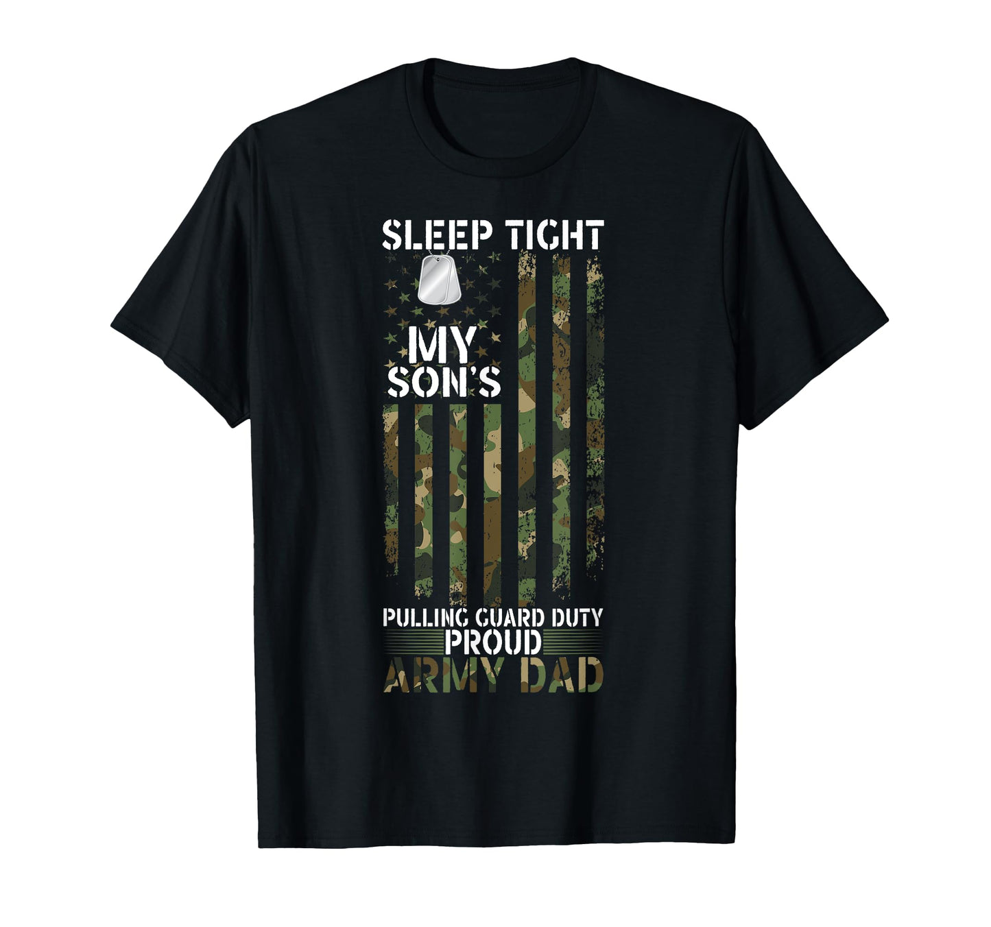 Proud Military Dad American Usa Flag T-Shirt - Graphic Print Men Women - T-Shirt, Sweatshirt, Hoodie