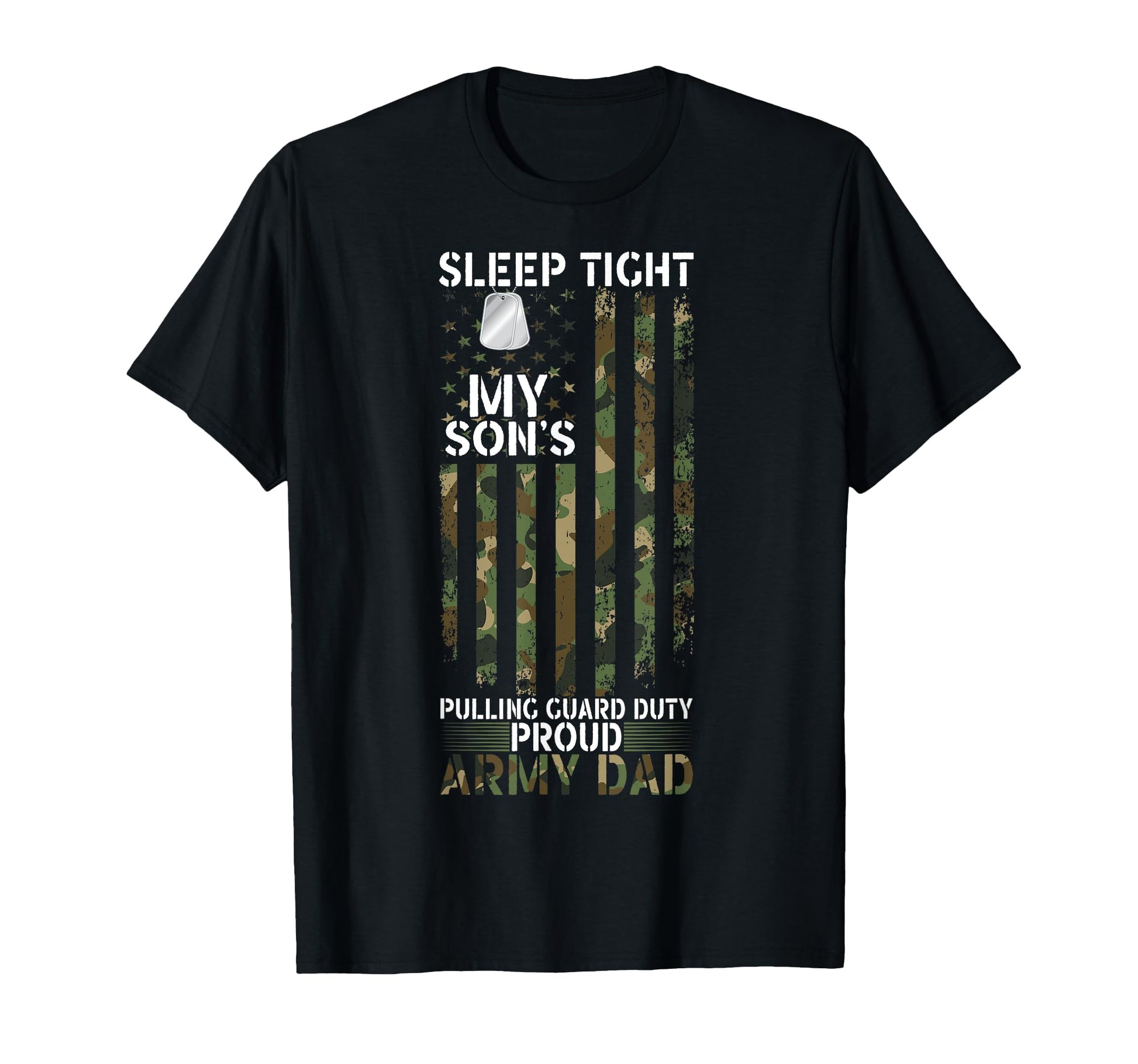 Proud Military Dad American Usa Flag T-Shirt - Graphic Print Men Women - T-Shirt, Sweatshirt, Hoodie