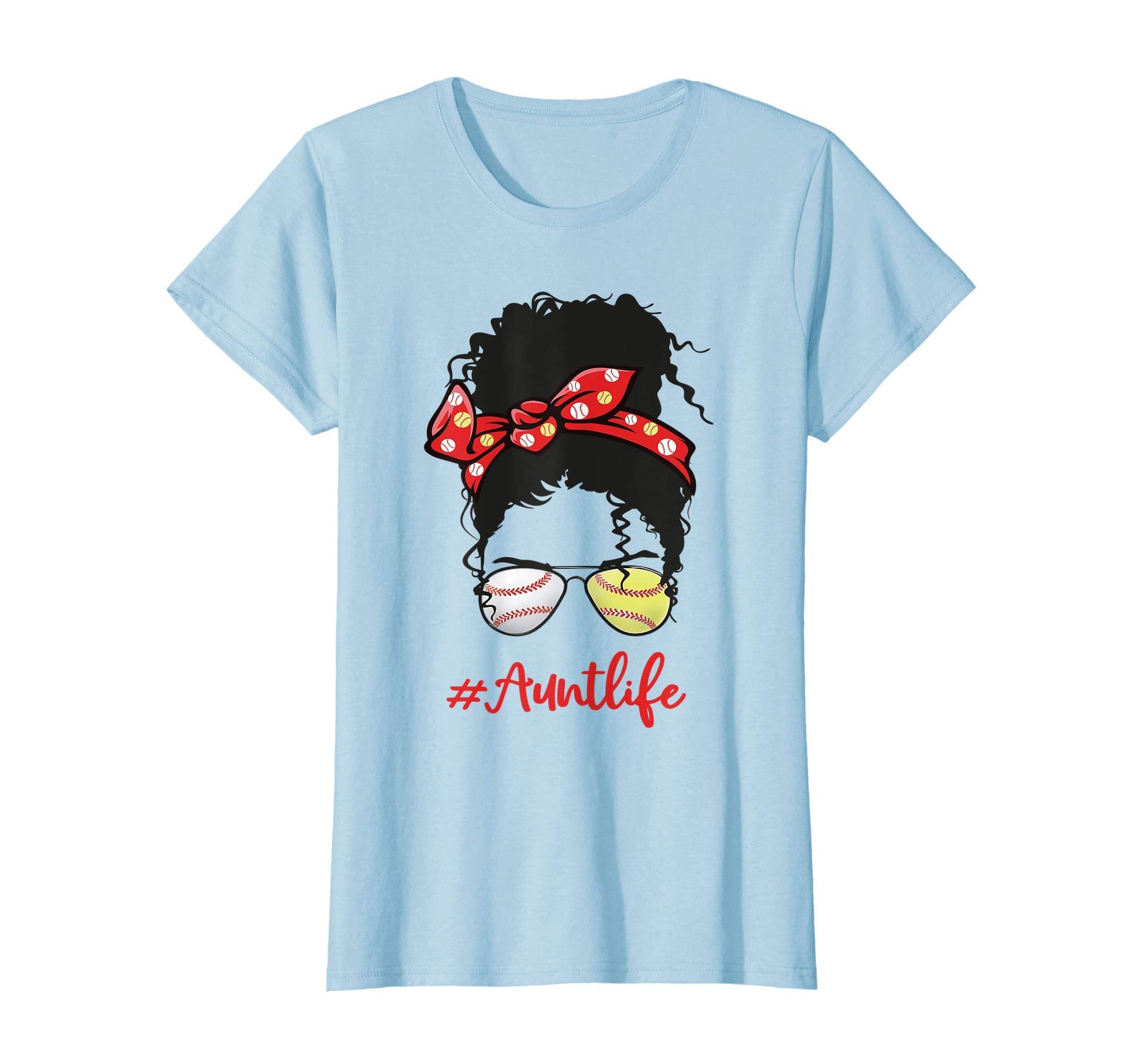 Womens Baseball Aunt Auntlife Softball T-Shirt - Trendy Graphic for Adults - T-Shirt, Sweatshirt, Hoodie