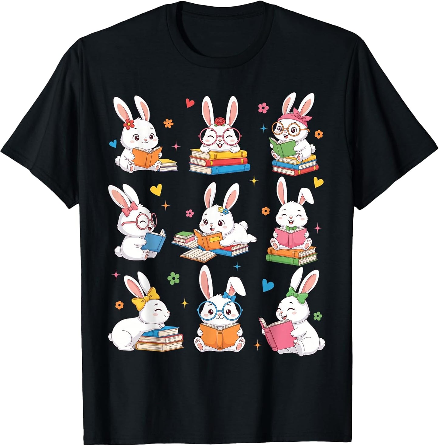 Easter Teacher Student Book Lovers Bow Unisex T-shirt, Sweatshirt, Hoodie, Long Sleeve Tee - T-Shirt, Sweatshirt, Hoodie