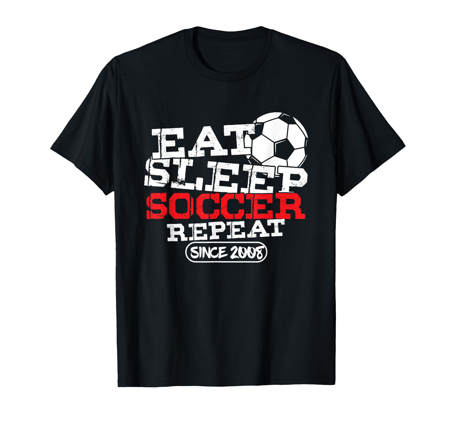 Soccer Player Goal Football Born 2008 T-Shirt - Aesthetic Graphic Unisex - T-Shirt, Sweatshirt, Hoodie