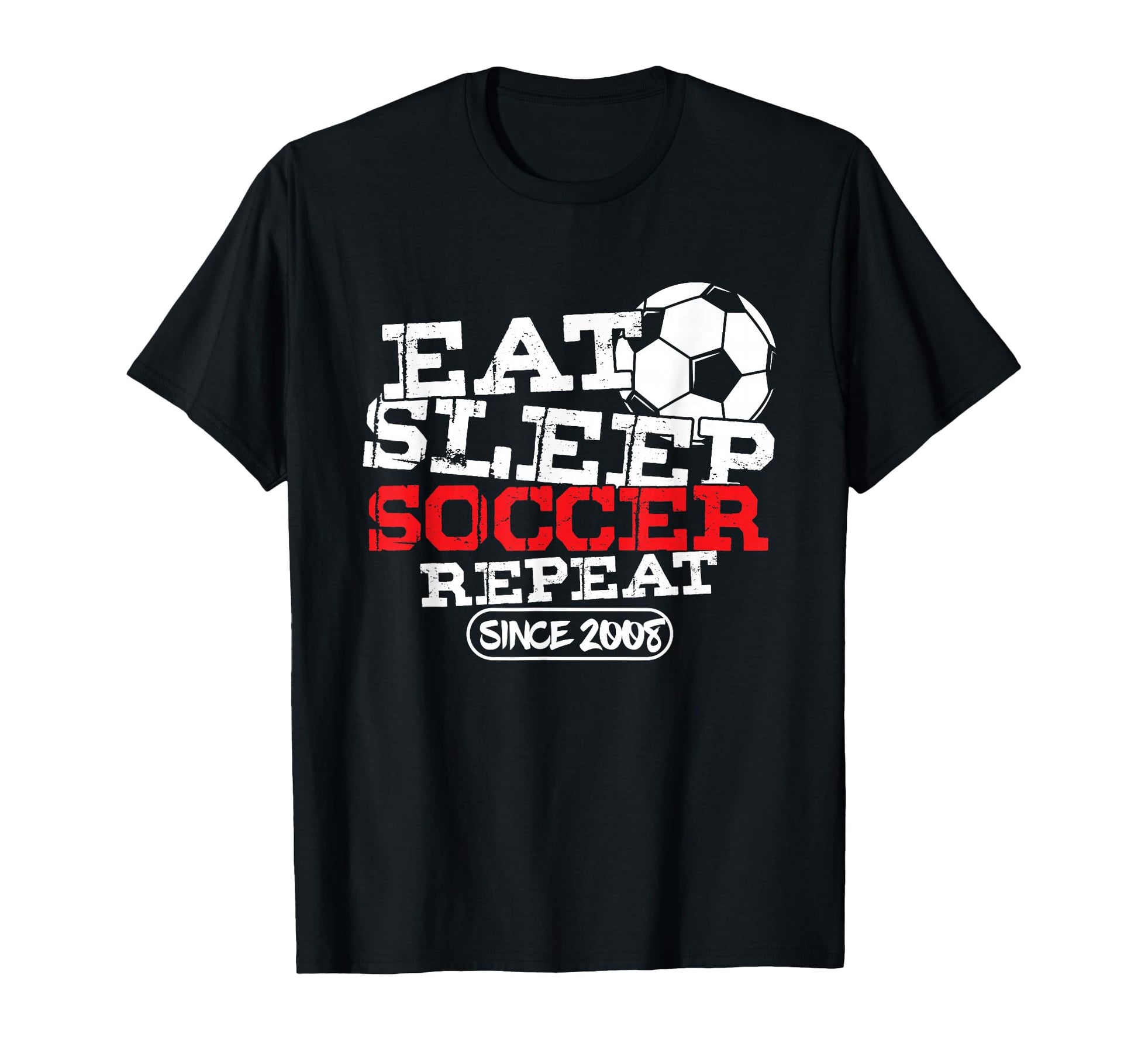 Soccer Player Goal Football Born 2008 T-Shirt - Aesthetic Graphic Unisex - T-Shirt, Sweatshirt, Hoodie