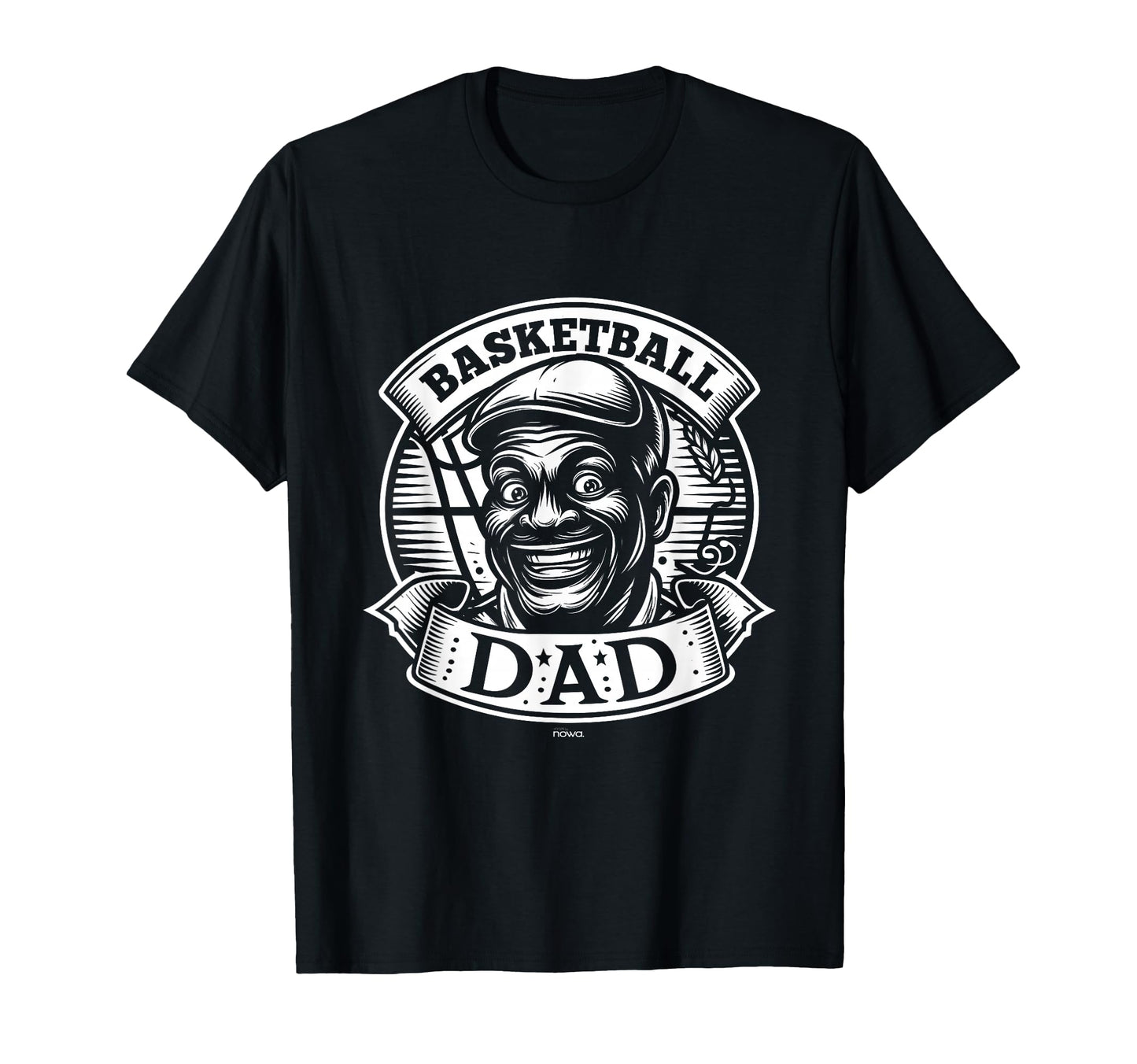 Mens Happy Best Basketball Dad Cap T-Shirt - Unique Graphic for Adults - T-Shirt, Sweatshirt, Hoodie