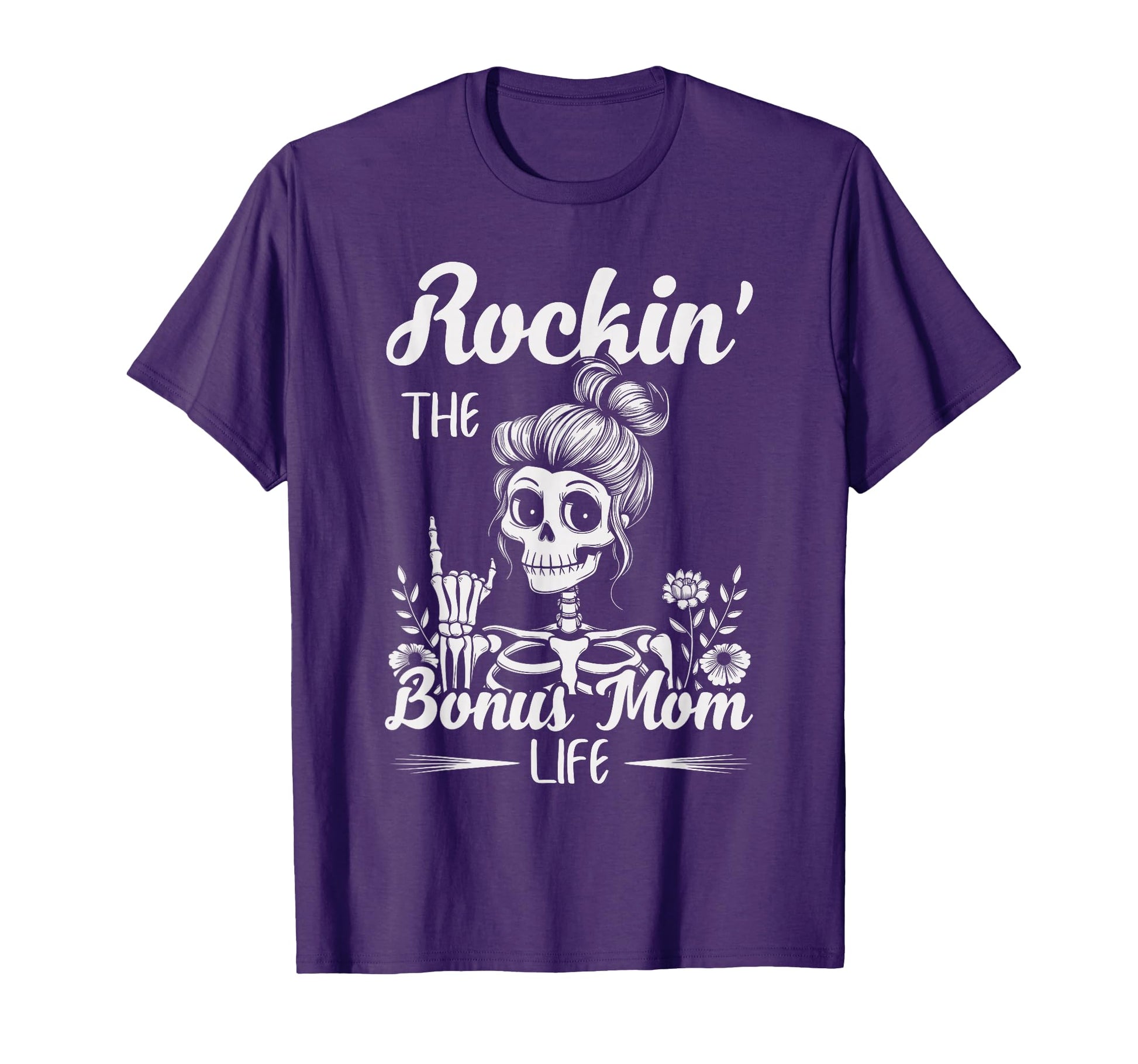 Rocking Bonus Mom Life Best Stepmom T-Shirt - Unique Graphic Men Women - T-Shirt, Sweatshirt, Hoodie