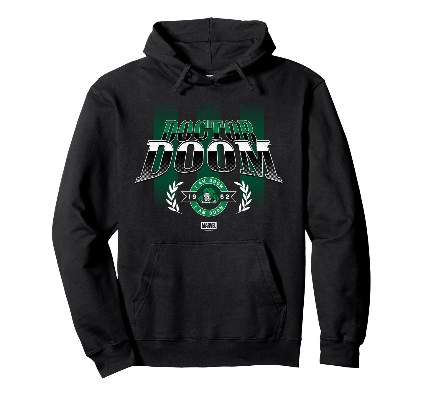 Fantastic Four Dr Doom Soccer Jersey Hoodie - Fun Novelty Design for Adults - T-Shirt, Sweatshirt, Hoodie
