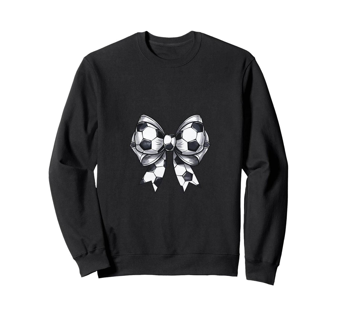 Coquette Soccer Bow Matching Family Bow Sweatshirt - Trendy Graphic Unisex - T-Shirt, Sweatshirt, Hoodie