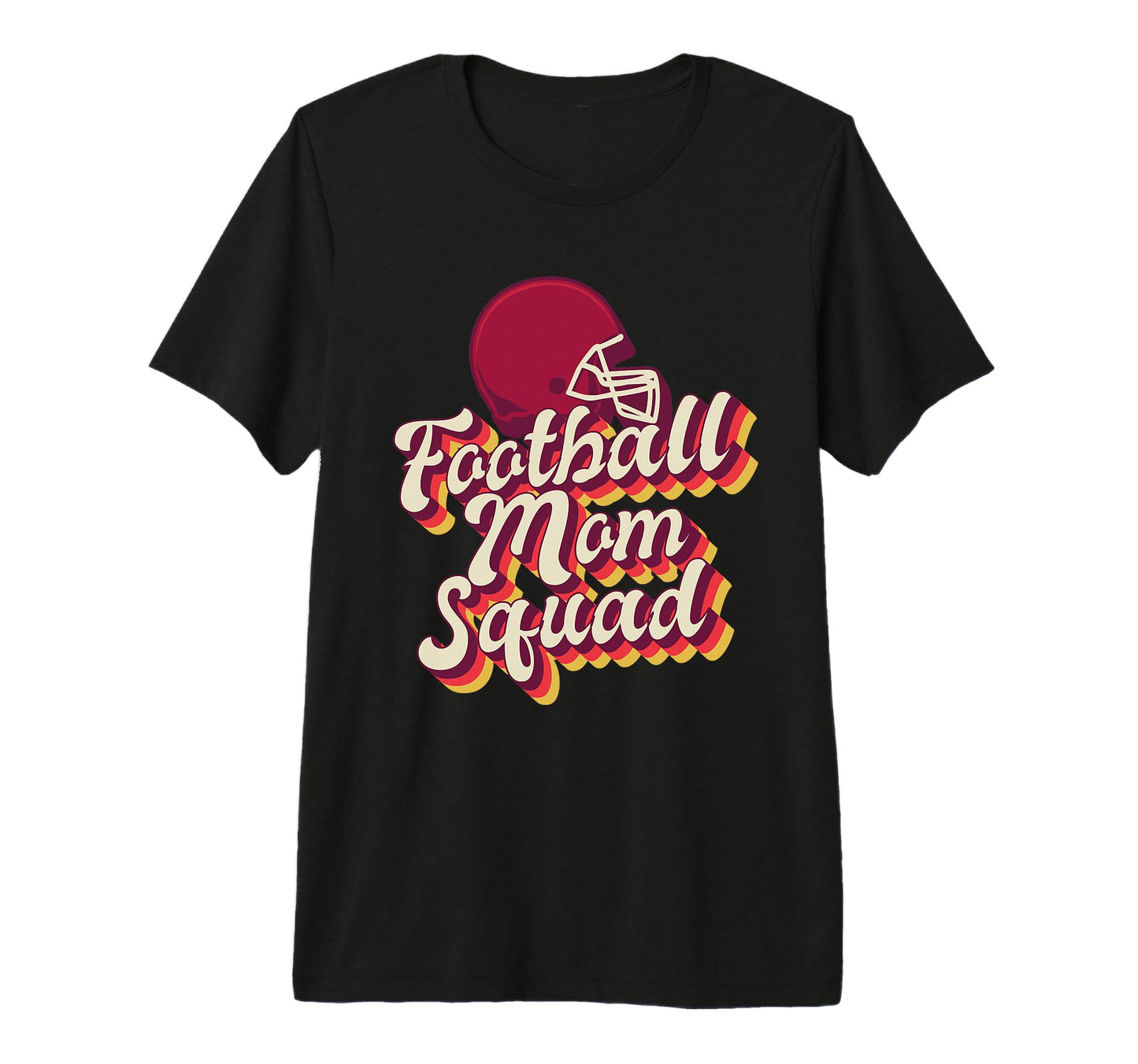 Football Mom Squad Soccer Helmet T-Shirt - Fun Novelty Design for Adults - T-Shirt, Sweatshirt, Hoodie