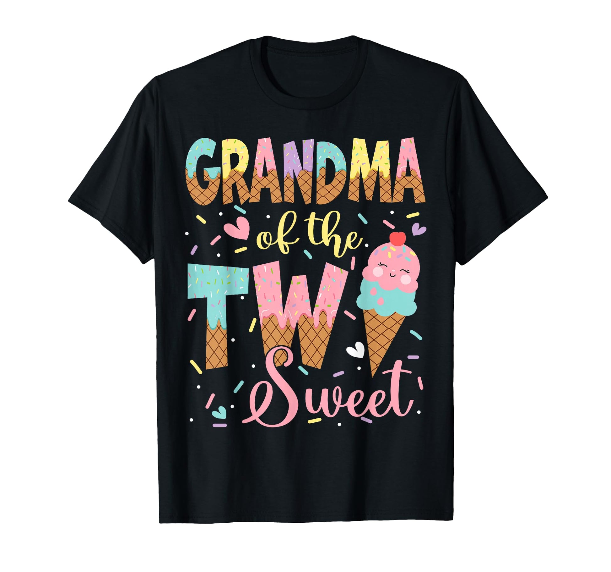 Grandma Two Sweet 2Nd Birthday Ice T-Shirt - Fun Novelty Design Unisex - T-Shirt, Sweatshirt, Hoodie