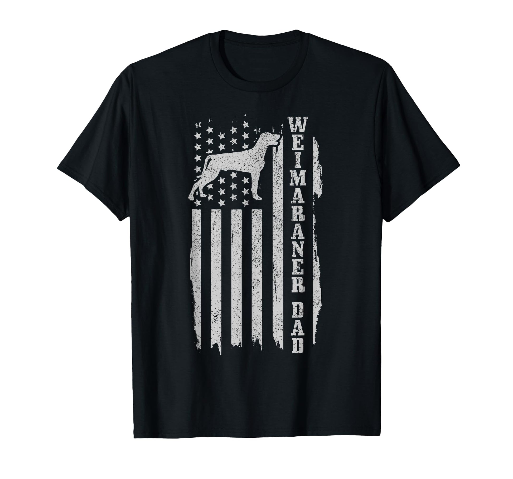 Weimaraner Dad Us Flag Patriotic Dog T-Shirt - Streetwear Style for Adults - T-Shirt, Sweatshirt, Hoodie