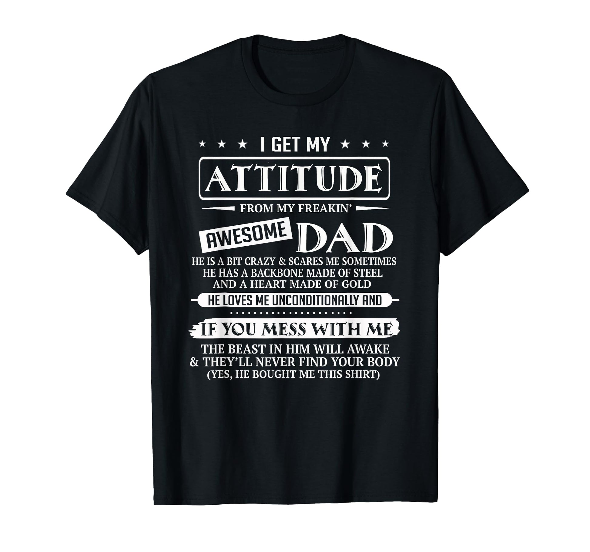 I Get My Attitude From My Freaking T-Shirt - Aesthetic Graphic Men Women - T-Shirt, Sweatshirt, Hoodie