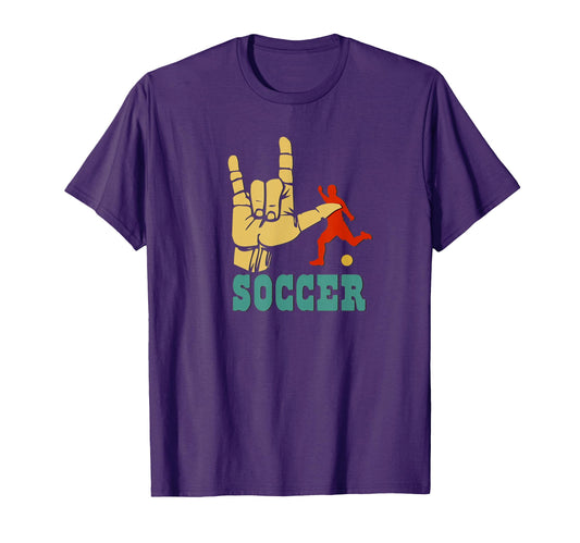 Asl Soccer I Love Soccer T-Shirt - Streetwear Style Men Women - T-Shirt, Sweatshirt, Hoodie
