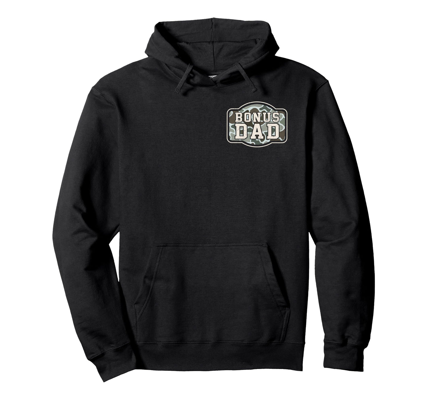 2 Sided Camo Bonus Dad Camouflage Hoodie - Aesthetic Graphic Unisex - T-Shirt, Sweatshirt, Hoodie