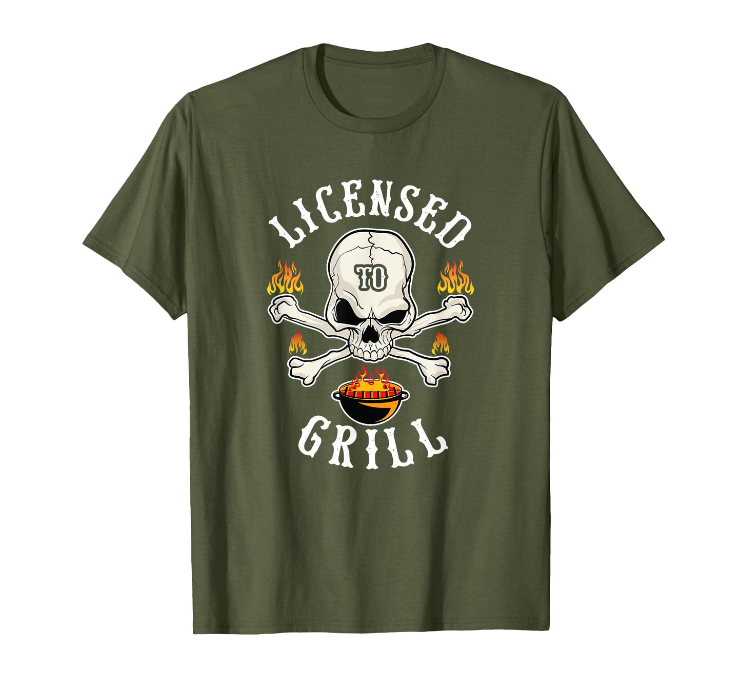 Licensed To Grill Bbq Gift Fathers Day T-Shirt - Streetwear Style Unisex - T-Shirt, Sweatshirt, Hoodie