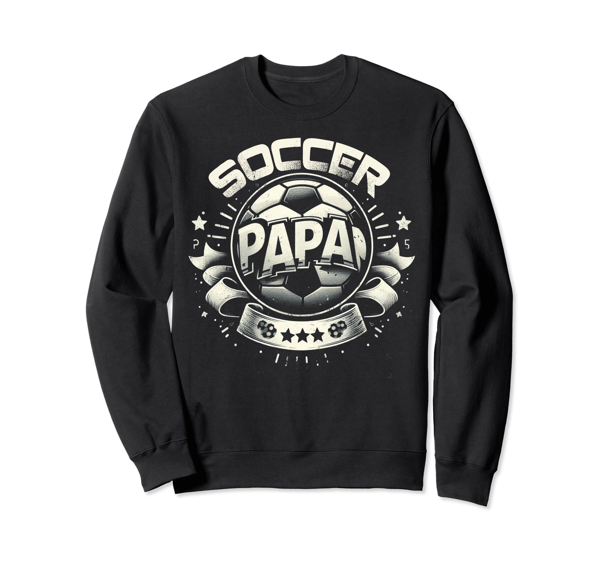 Soccer Papa Family Matching Dad Sweatshirt - Trendy Graphic for Adults - T-Shirt, Sweatshirt, Hoodie