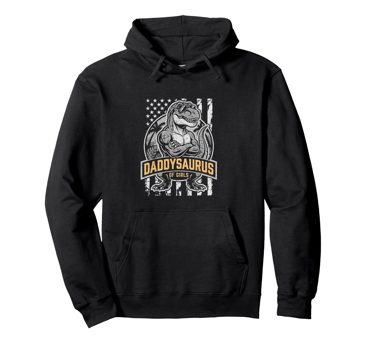 Daddy Saurus Daughter Dad Fathers Day Dad Hoodie - Novelty Apparel Unisex - T-Shirt, Sweatshirt, Hoodie