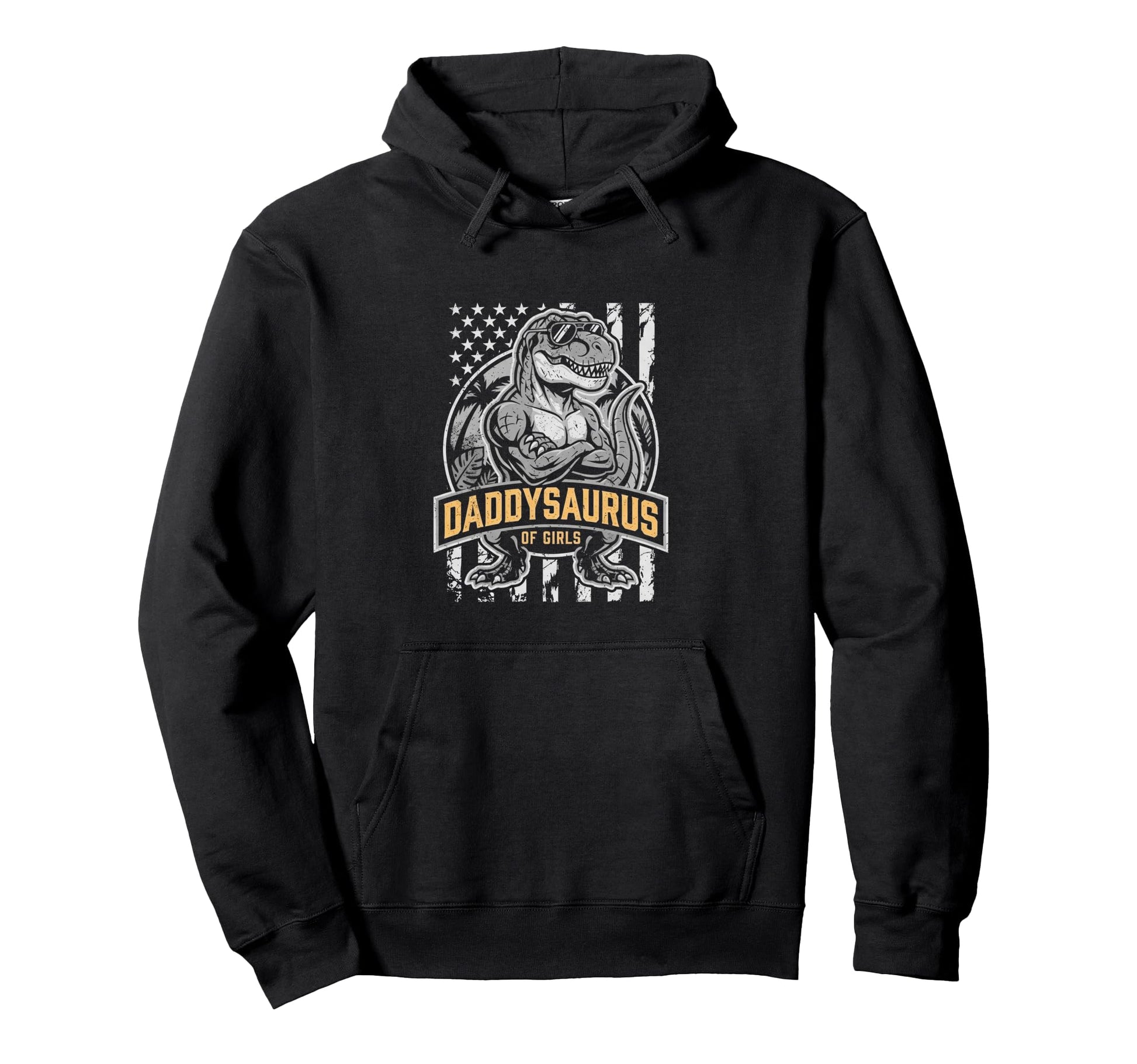 Daddy Saurus Daughter Dad Fathers Day Dad Hoodie - Novelty Apparel Unisex - T-Shirt, Sweatshirt, Hoodie