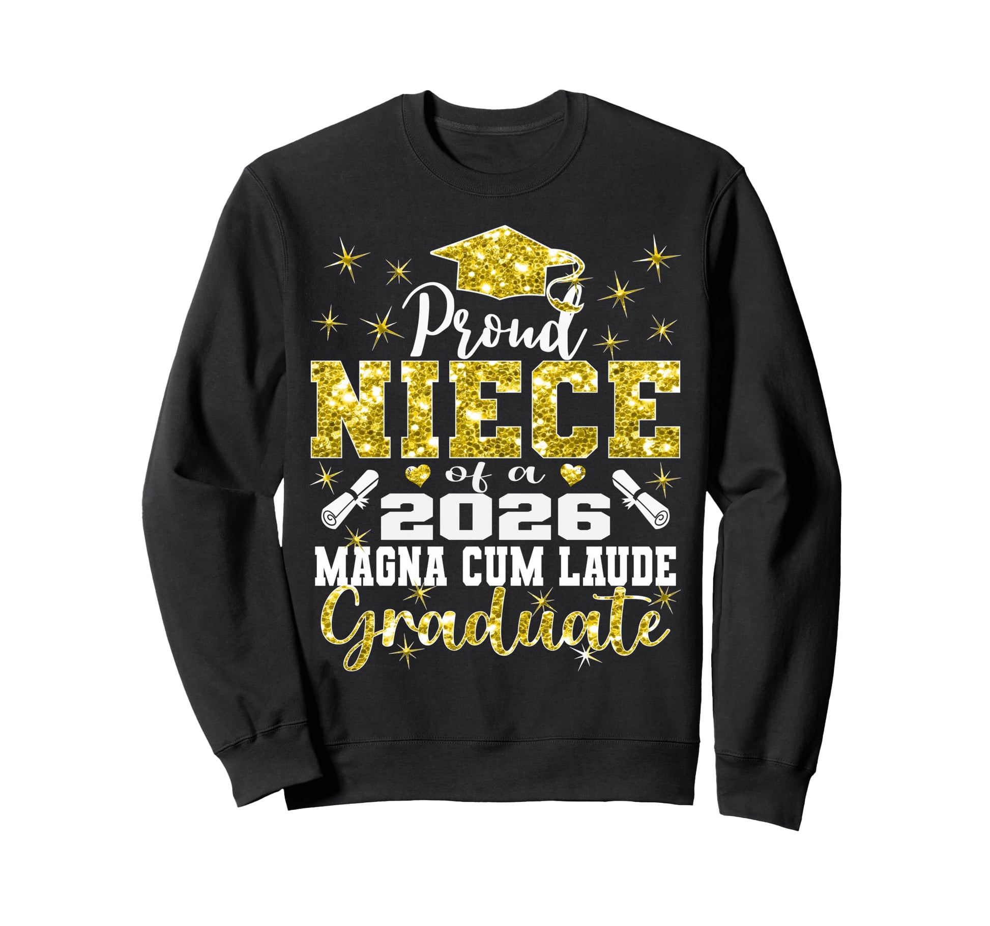 Proud Niece 2026 Magna Cum Laude Sweatshirt - Trendy Graphic Unisex - T-Shirt, Sweatshirt, Hoodie