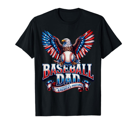 Baseball Fathers Day America Patriotic T-Shirt - Trendy Graphic for Adults - T-Shirt, Sweatshirt, Hoodie