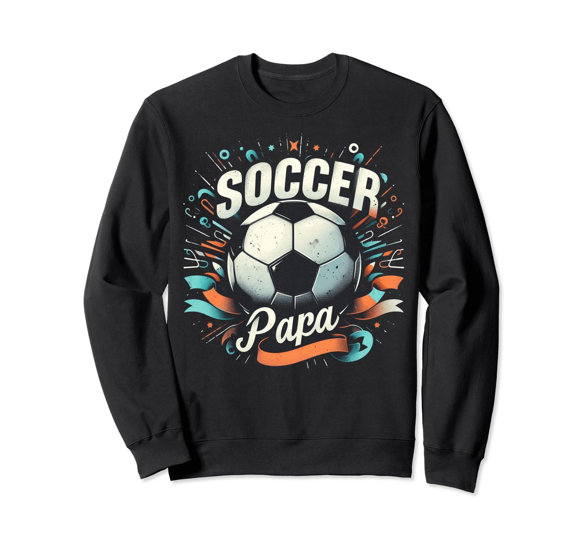 Soccer Papa Family Matching Dad Sweatshirt - Novelty Apparel Unisex - T-Shirt, Sweatshirt, Hoodie