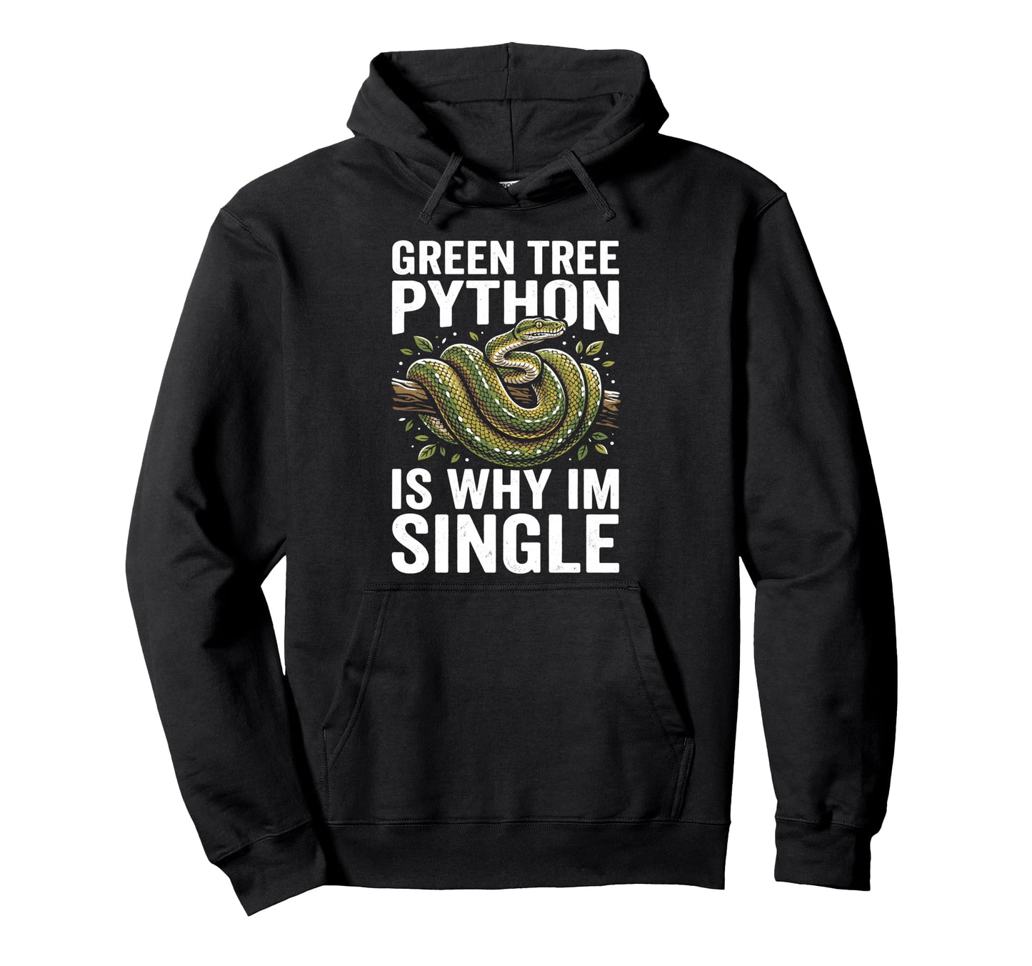 Green Tree Python Owner Snake Lover Hoodie - Minimalist Print Men Women - T-Shirt, Sweatshirt, Hoodie