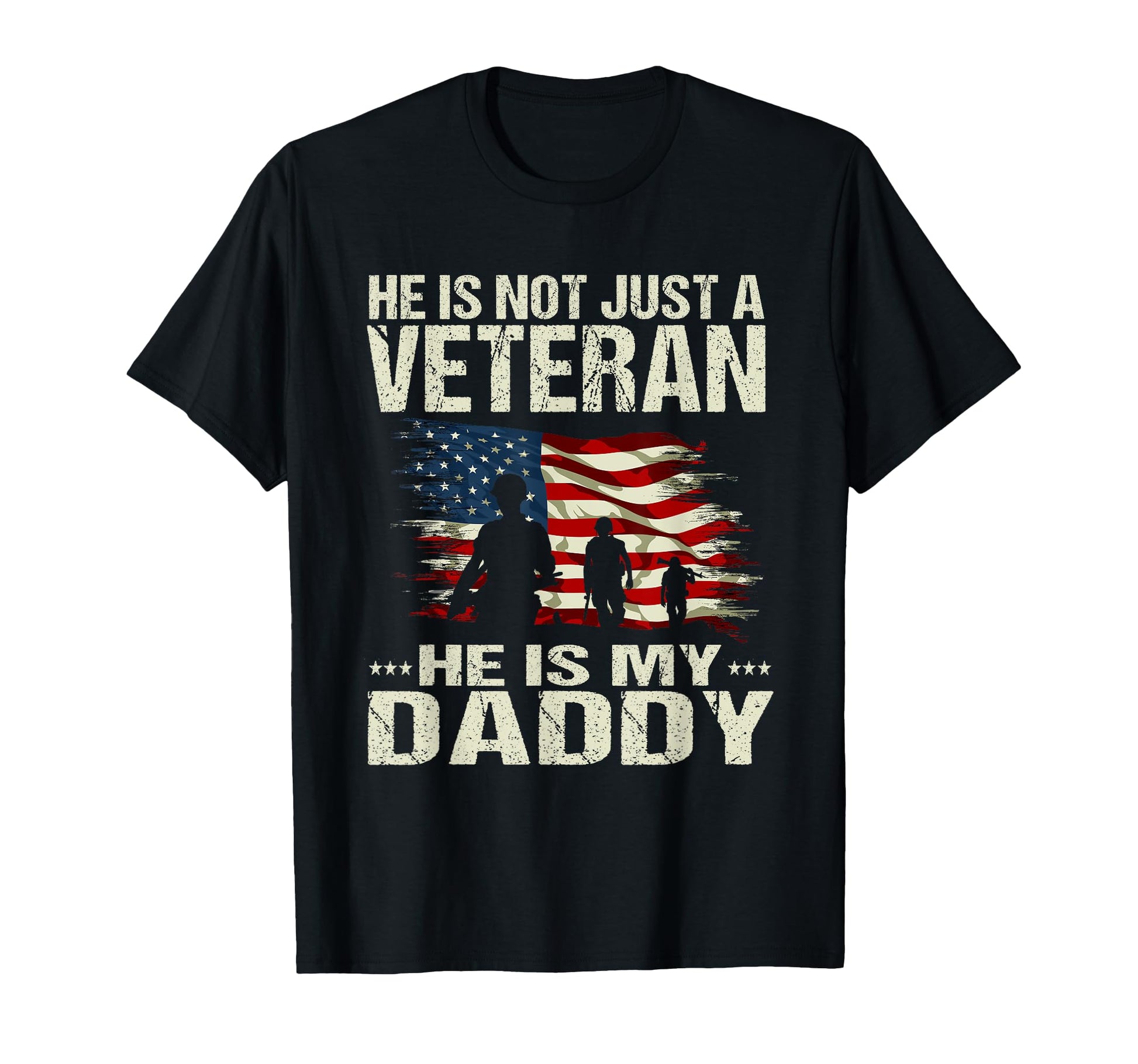 Veterans Son Daughter He Is Not Just T-Shirt - Custom Art Print for Adults - T-Shirt, Sweatshirt, Hoodie
