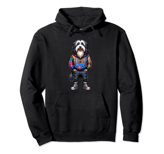 Bearded Collie Dog Jacket Outfit Dog Hoodie - Fun Novelty Design Men Women - T-Shirt, Sweatshirt, Hoodie