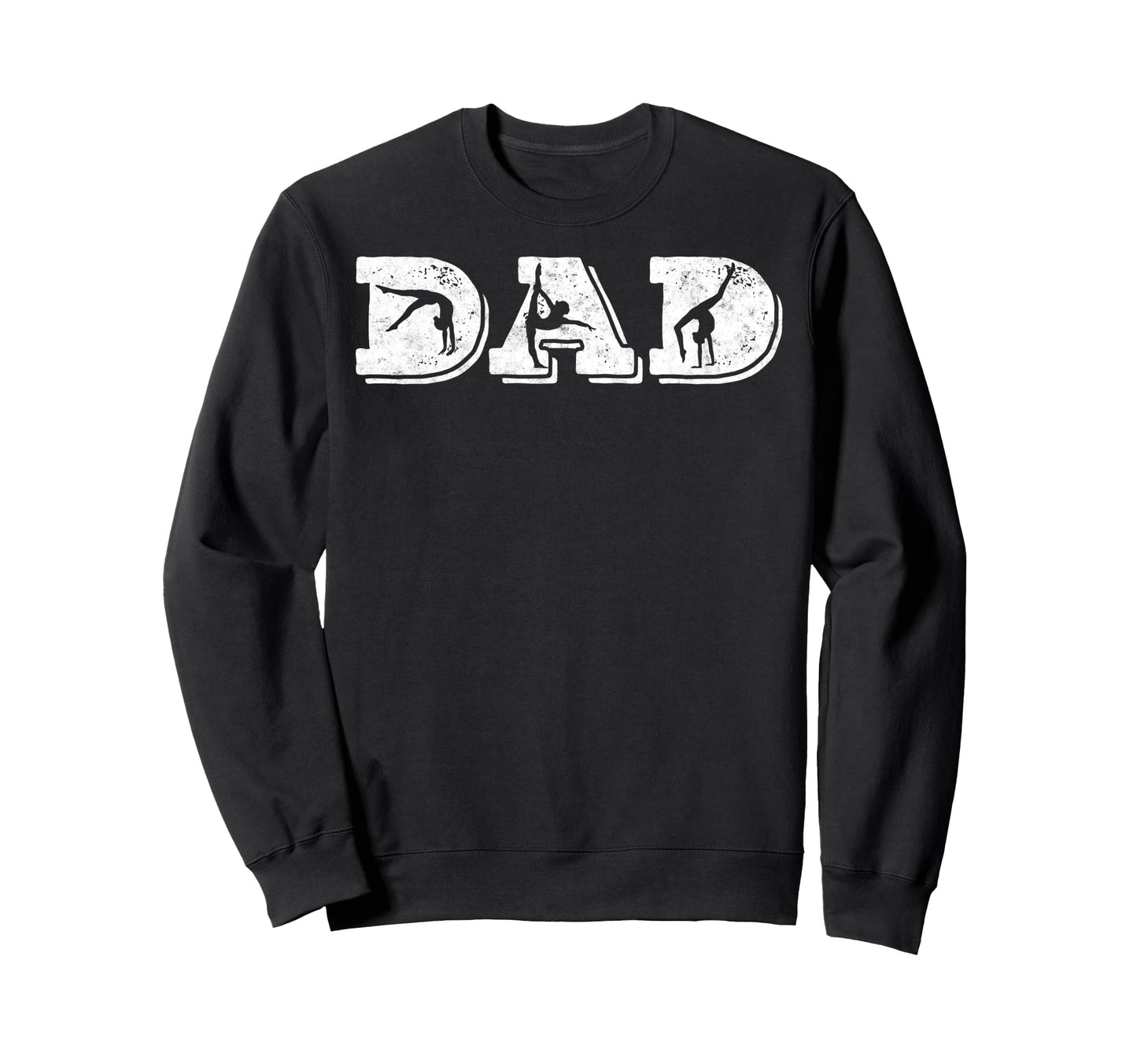 Gymnastics Dad Rhythmic Gymnast Father Sweatshirt - Unique Graphic Unisex - T-Shirt, Sweatshirt, Hoodie