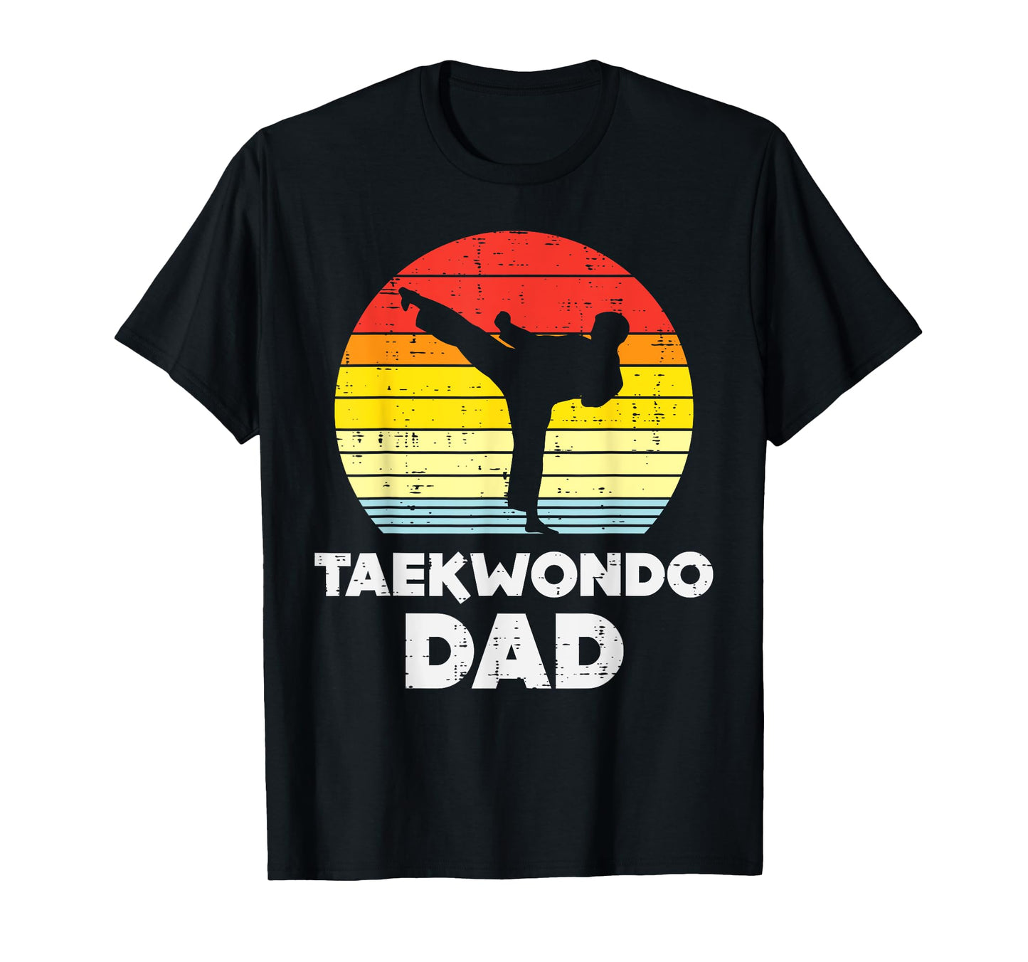 Taekwondo Dad Sunset Korean Martial Arts T-Shirt - Streetwear Style Unisex - T-Shirt, Sweatshirt, Hoodie