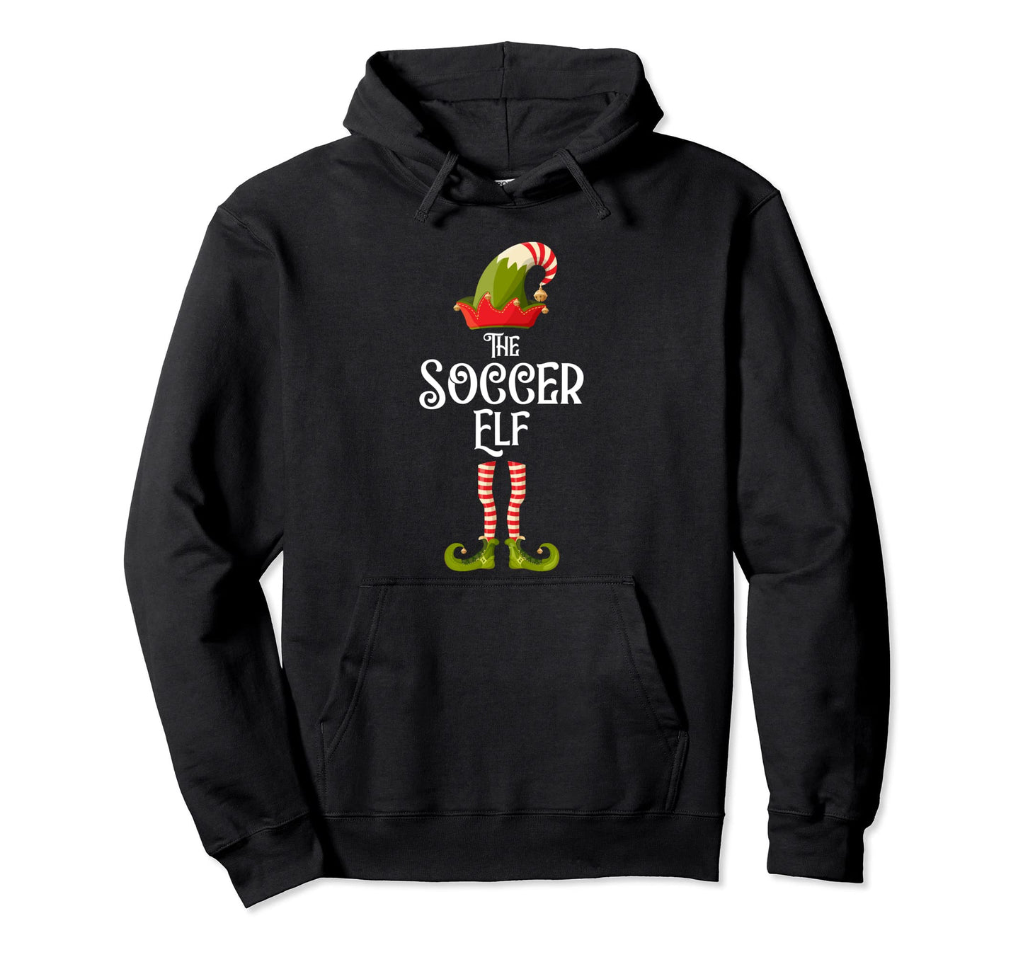Soccer Elf Matching Family Group Hoodie - Streetwear Style for Adults - T-Shirt, Sweatshirt, Hoodie