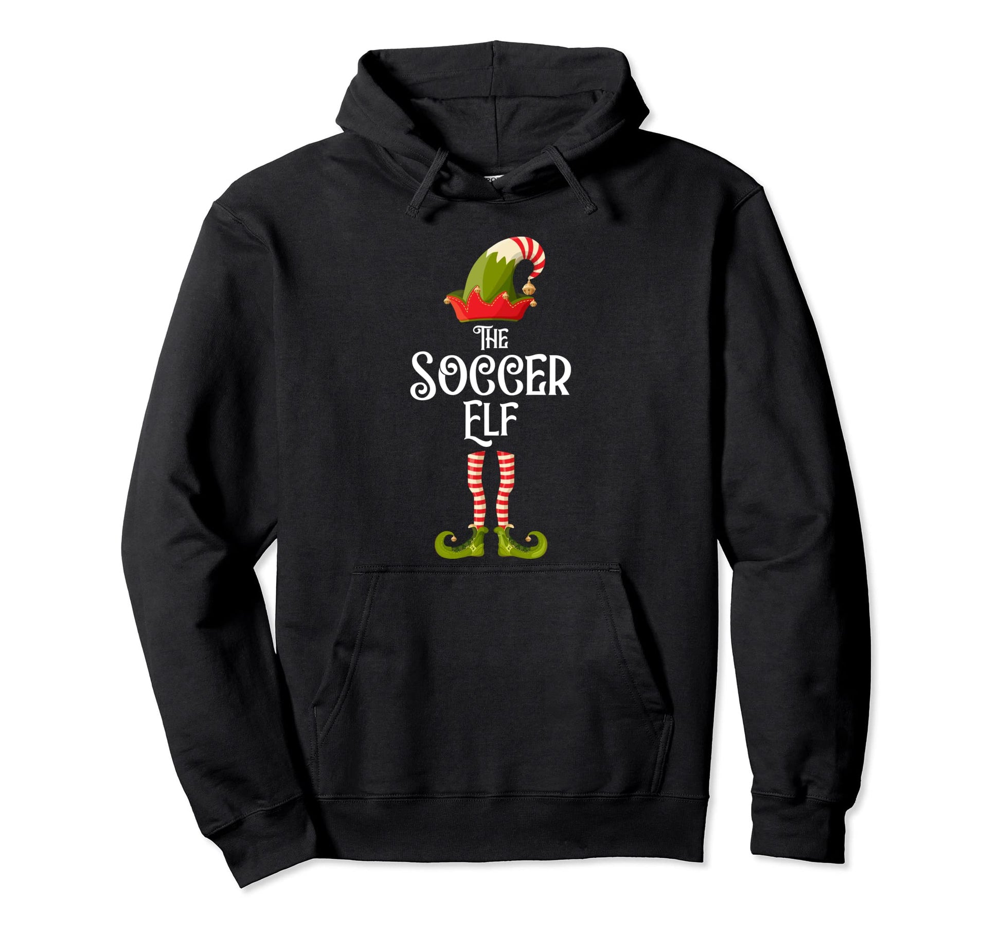 Soccer Elf Matching Family Group Hoodie - Streetwear Style for Adults - T-Shirt, Sweatshirt, Hoodie